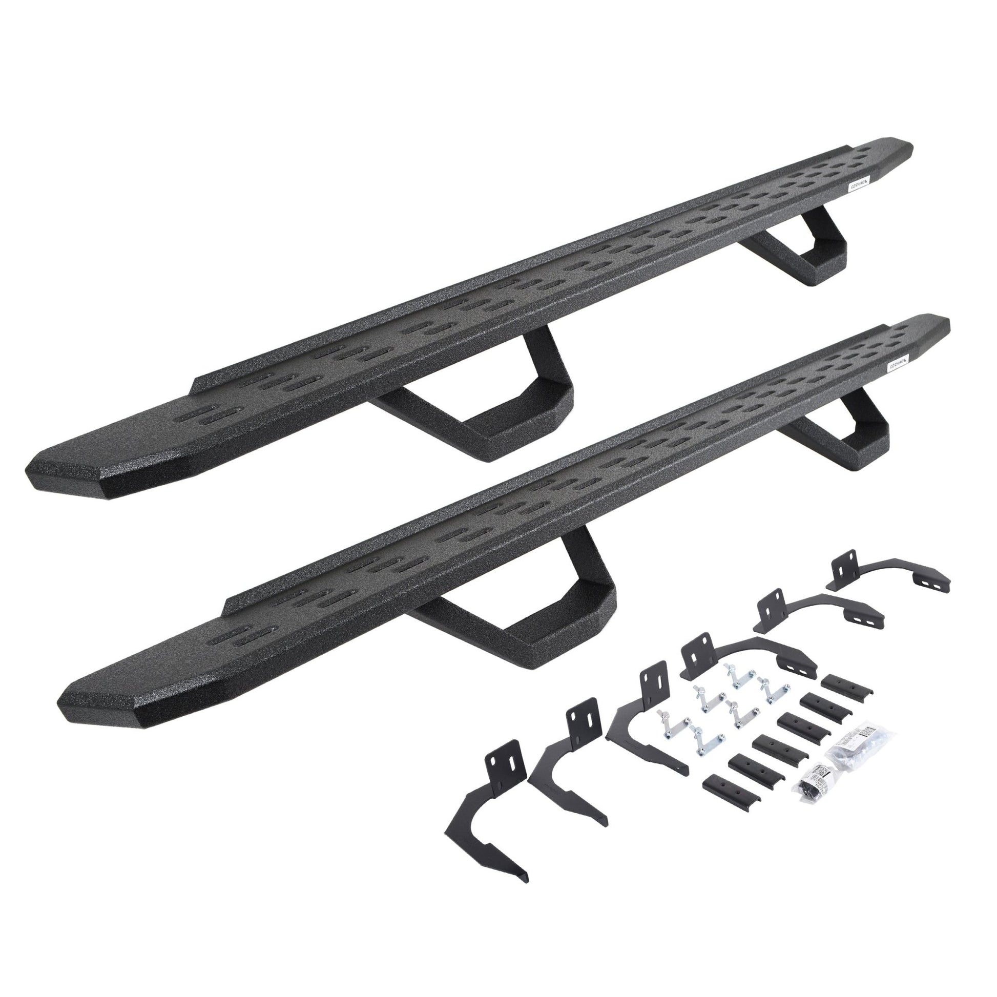 Go Rhino 6961068720T 2009 - 2024 Dodge Ram 2500/3500 RB Series RB30 Running Boards with Mounting Brackets, 2 Pairs Drop Steps Kit - Rugged Truck Gear