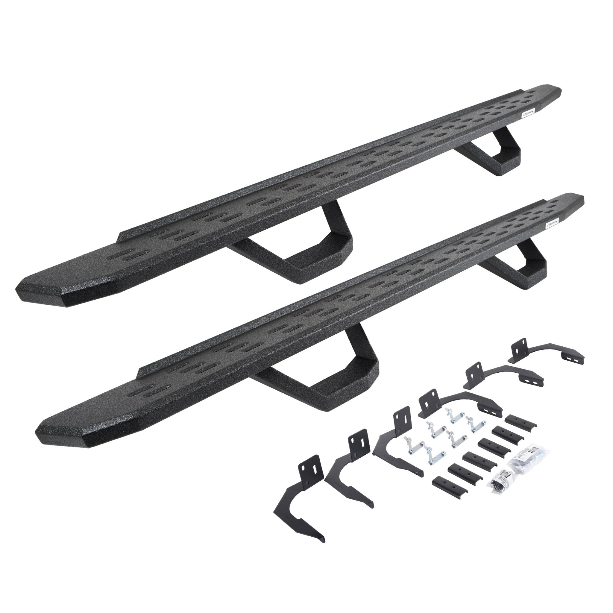 Go Rhino 6961068720T 2009 - 2024 Dodge Ram 2500/3500 RB Series RB30 Running Boards with Mounting Brackets, 2 Pairs Drop Steps Kit - Rugged Truck Gear