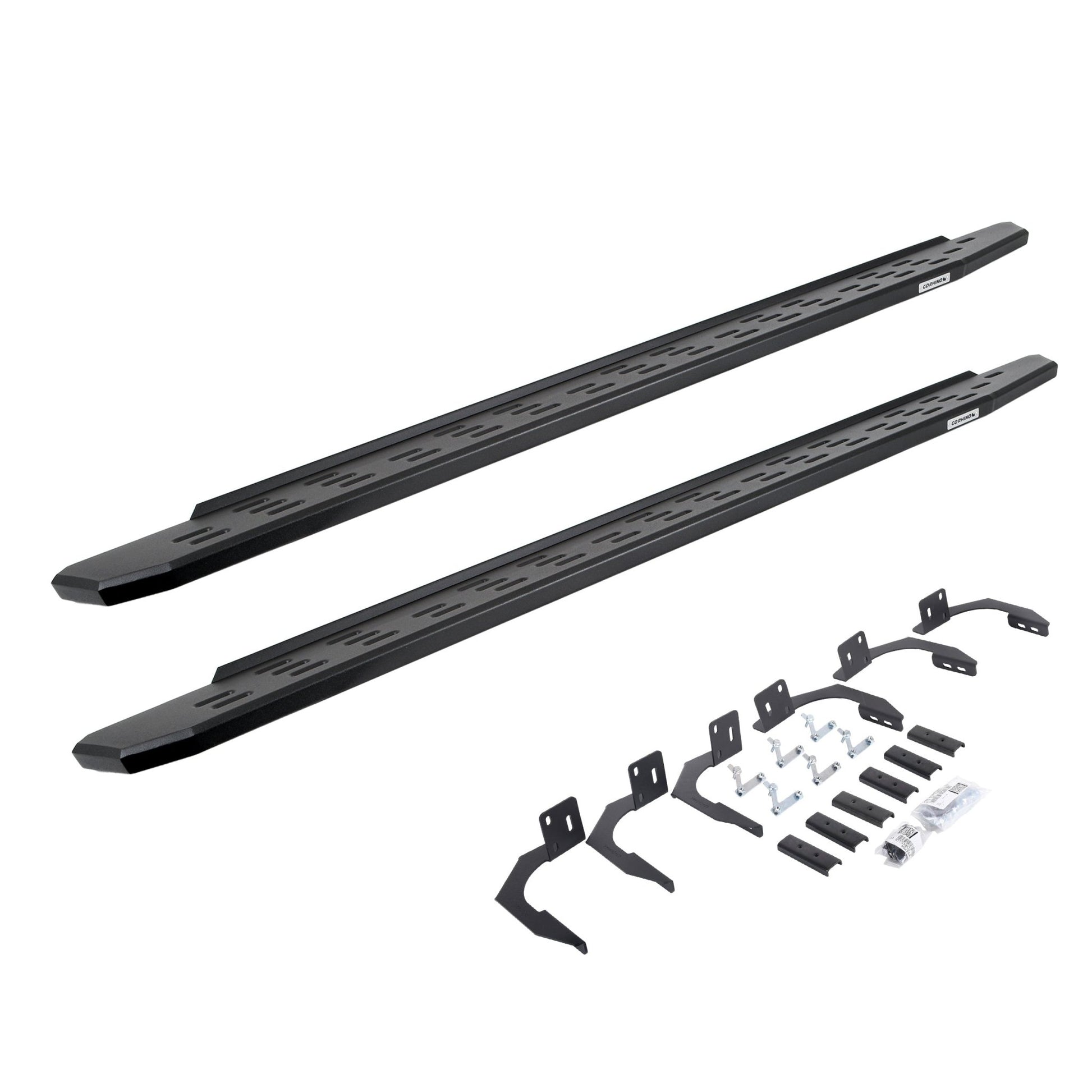 Go Rhino 69610687PC 2009 - 2014 Dodge Ram 1500 RB Series RB30 Running Boards with Mounting Bracket Kit - Rugged Truck Gear