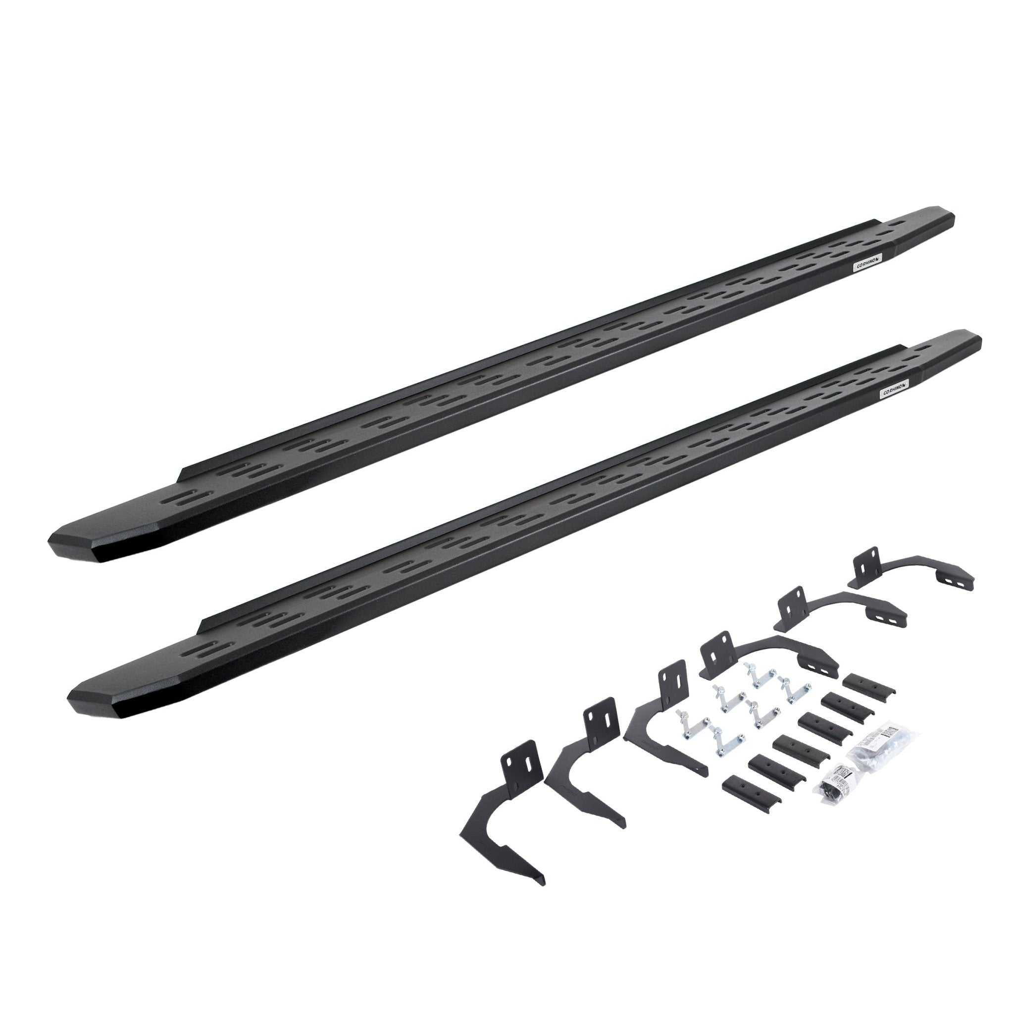 Go Rhino 69610687PC 2010 - 2024 Dodge Ram 2500/3500 RB Series RB30 Running Boards with Mounting Bracket Kit - Rugged Truck Gear