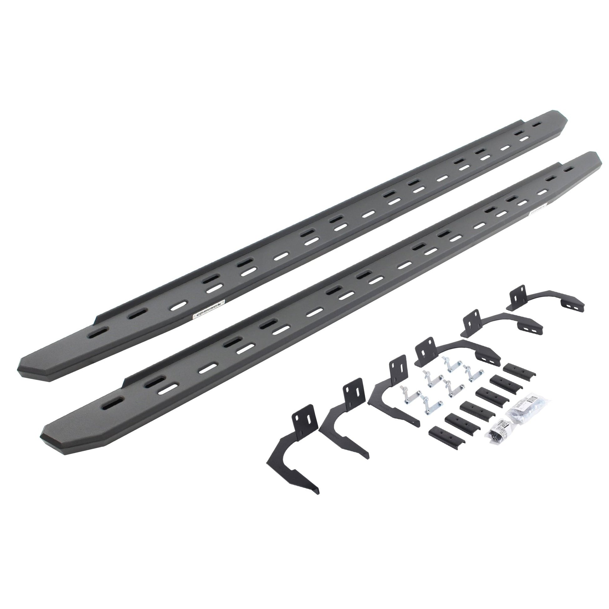 Go Rhino 69610687SPC 2010 - 2024 Dodge Ram 2500/3500 RB Series RB30 Slim Line Running Boards with Mounting Bracket Kit - Rugged Truck Gear