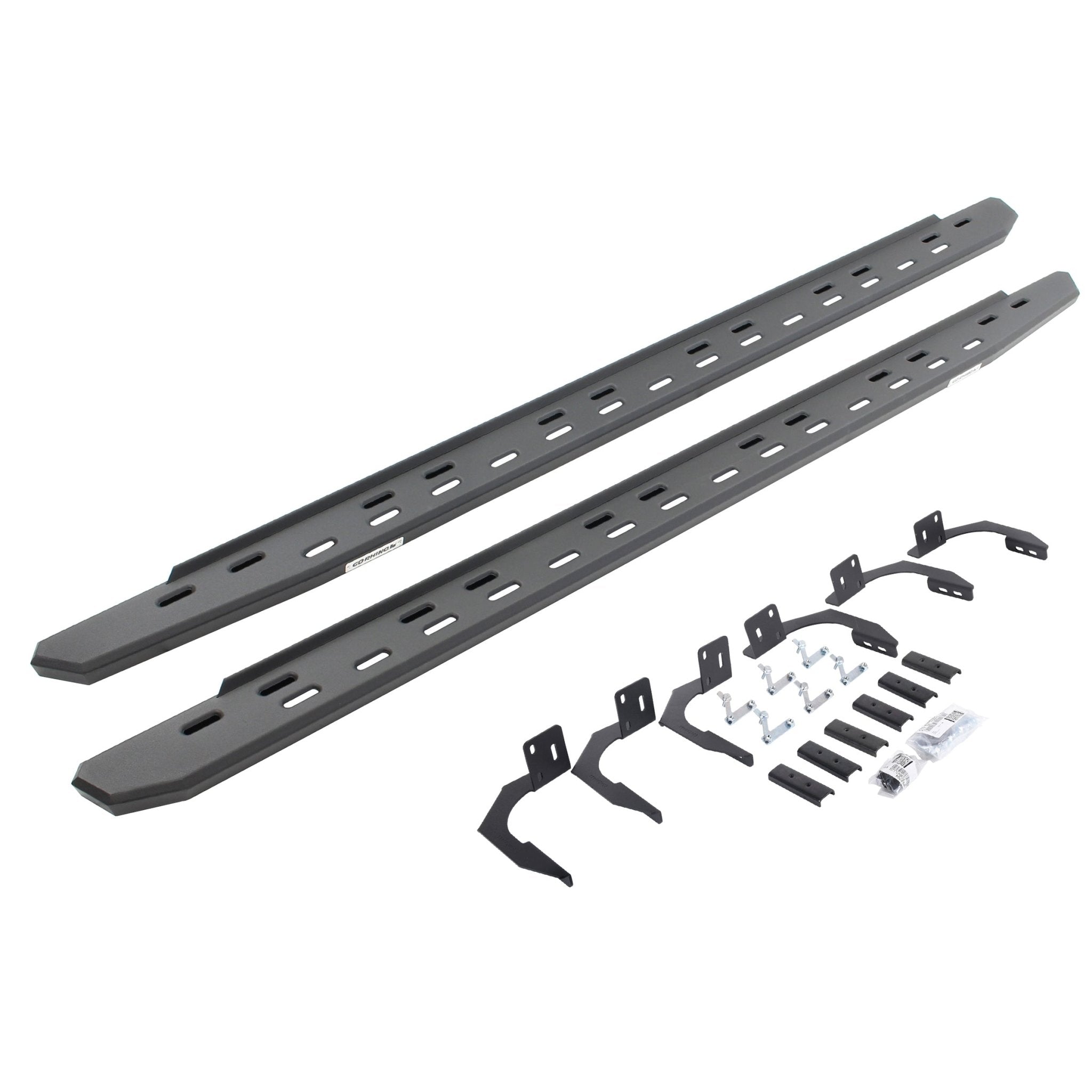 Go Rhino 69610687SPC 2010 - 2024 Dodge Ram 2500/3500 RB Series RB30 Slim Line Running Boards with Mounting Bracket Kit - Rugged Truck Gear