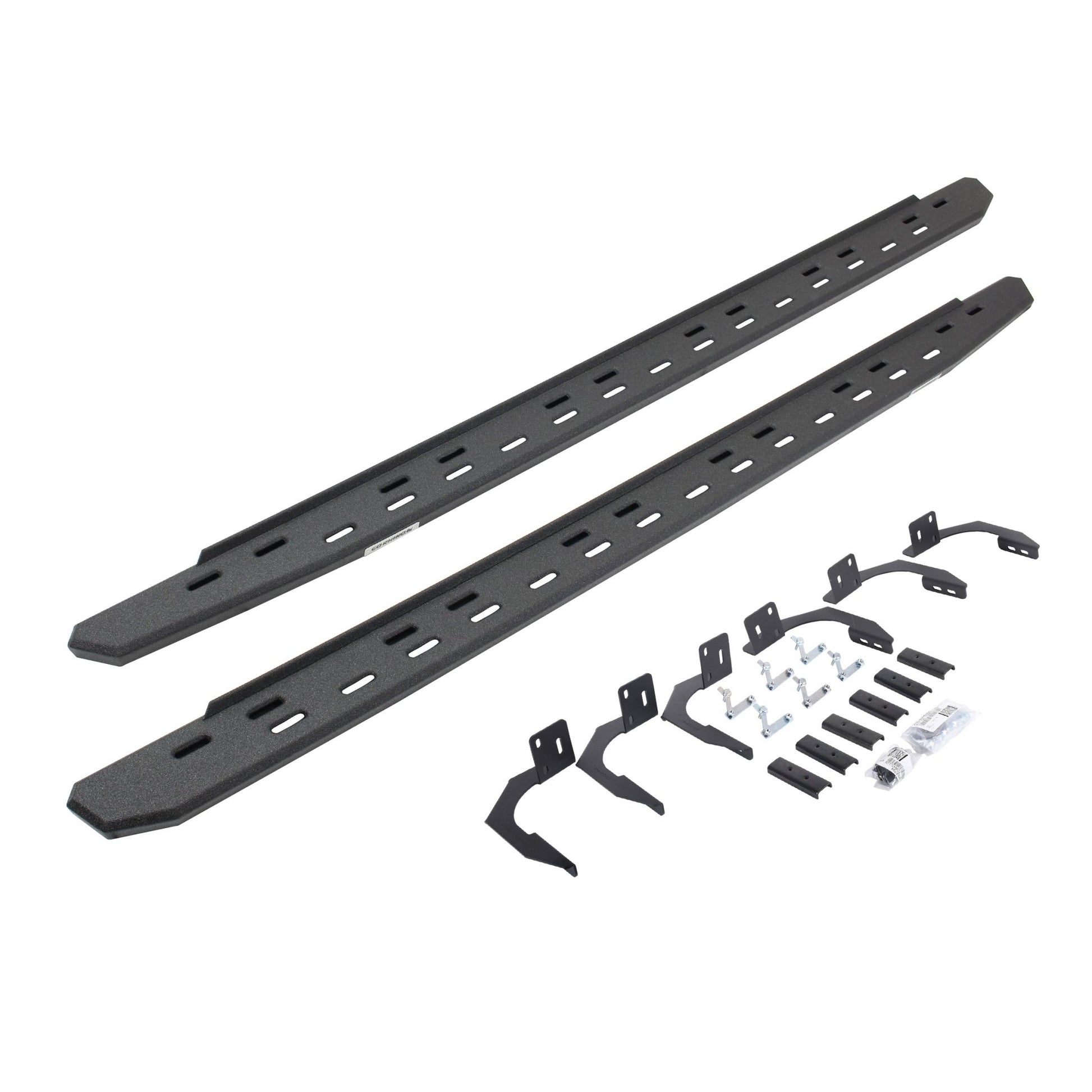 Go Rhino 69610687ST 2010 - 2024 Dodge Ram 2500/3500 RB Series RB30 Slim Line Running Boards with Mounting Bracket Kit - Rugged Truck Gear