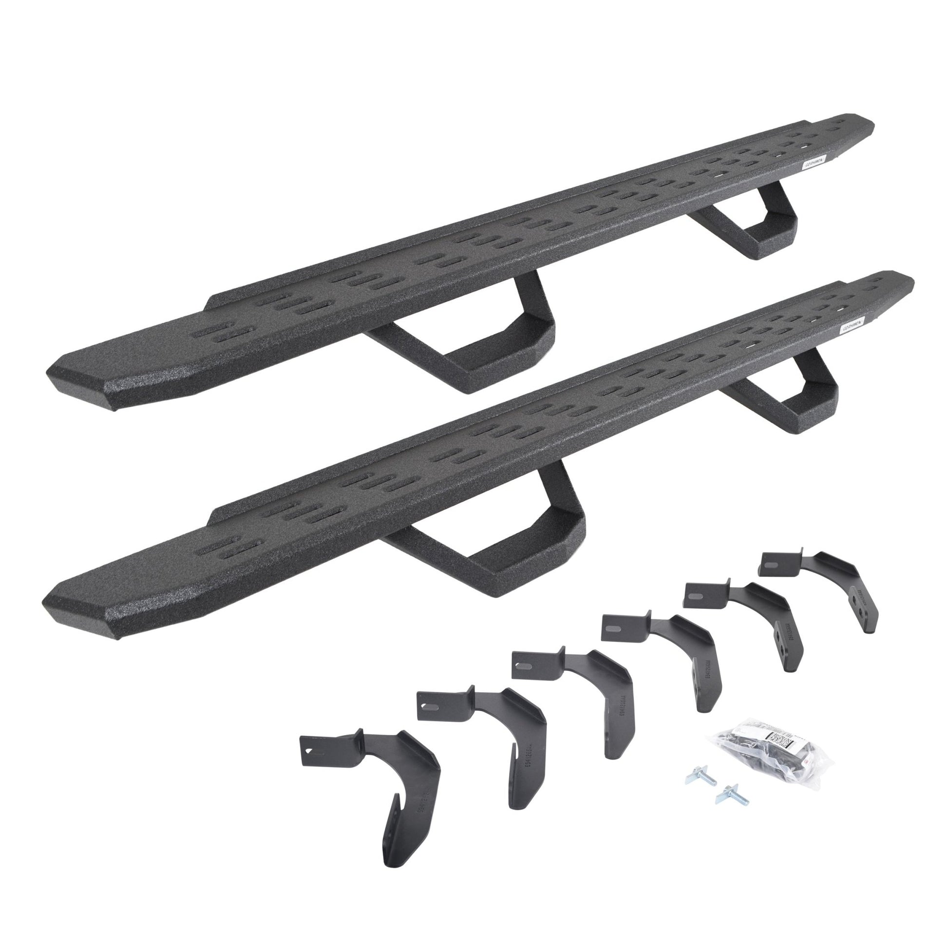 Go Rhino 6961268020T 2004 - 2014 Ford F150 FX4/Lariat/STX/XL/XLT RB Series RB30 Running Boards with Mounting Brackets, 2 Pairs Drop Steps Kit - Rugged Truck Gear