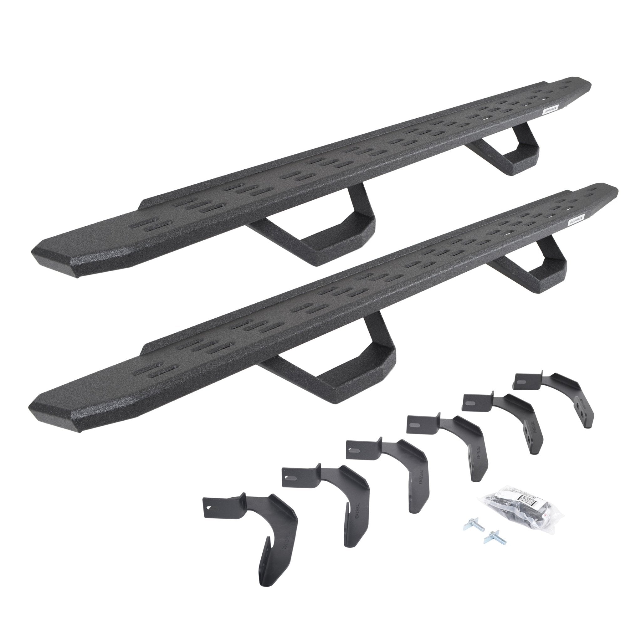 Go Rhino 6961268020T 2004 - 2014 Ford F150 FX4/Lariat/STX/XL/XLT RB Series RB30 Running Boards with Mounting Brackets, 2 Pairs Drop Steps Kit - Rugged Truck Gear