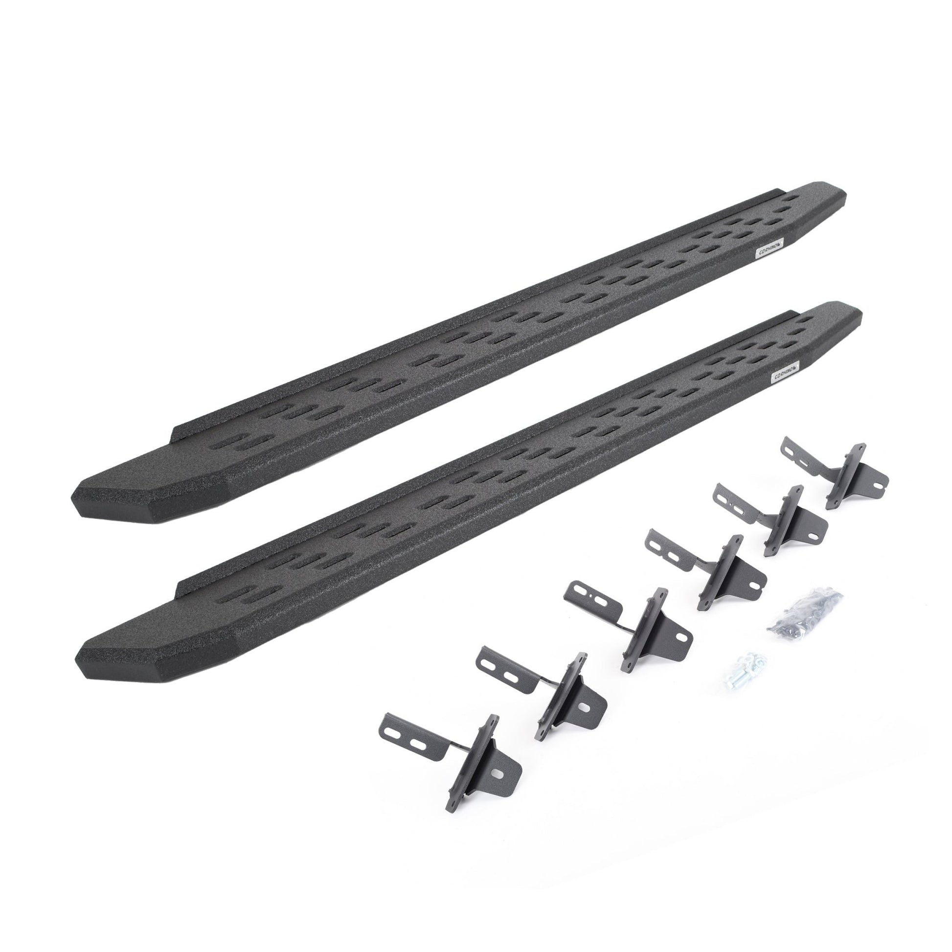 Go Rhino 69612973T 2021 - 2024 Ford Bronco RB Series RB30 Running Boards with Mounting Bracket Kit - Rugged Truck Gear