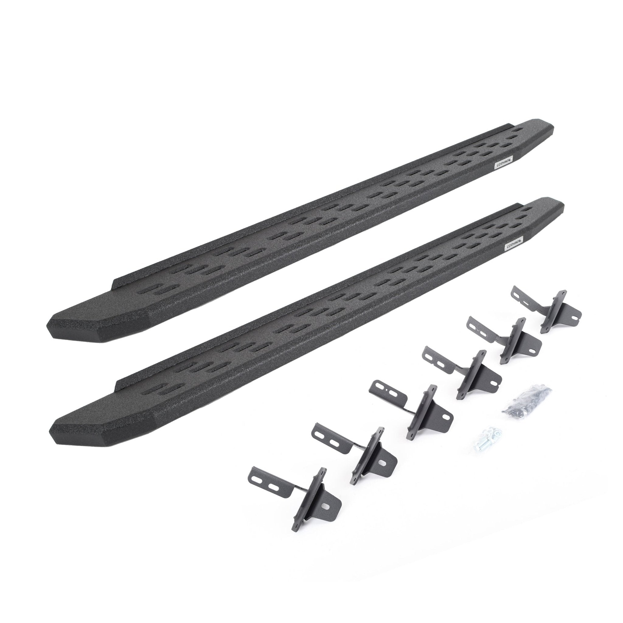 Go Rhino 69612973T 2021 - 2024 Ford Bronco RB Series RB30 Running Boards with Mounting Bracket Kit - Rugged Truck Gear