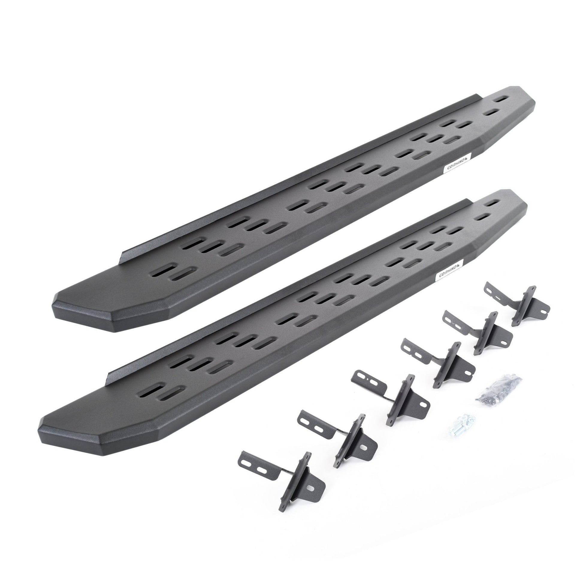 Go Rhino 69613157PC 2021 - 2024 Ford Bronco RB Series RB30 Running Boards with Mounting Bracket Kit - Rugged Truck Gear