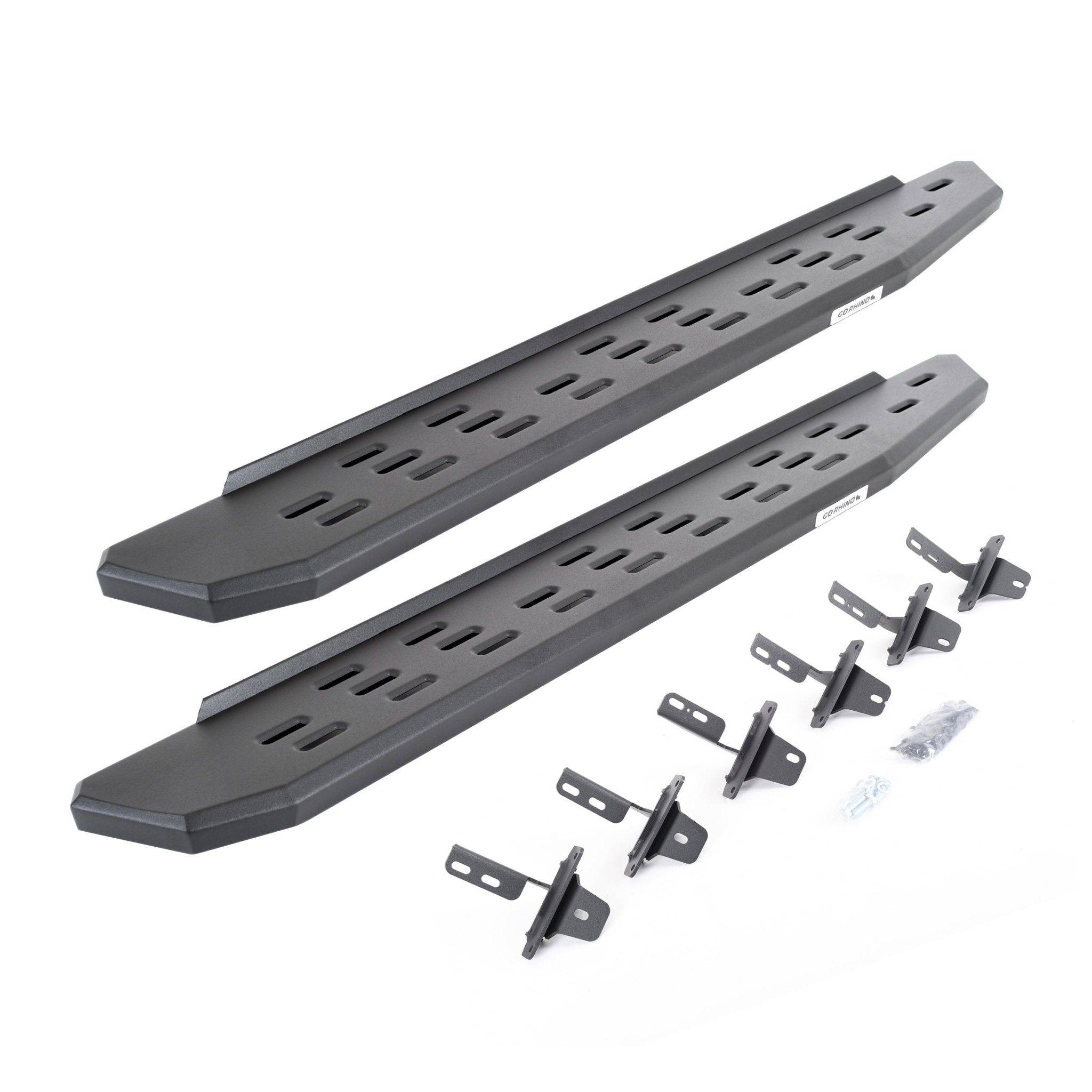 Go Rhino 69613157PC 2021 - 2024 Ford Bronco RB Series RB30 Running Boards with Mounting Bracket Kit - Rugged Truck Gear
