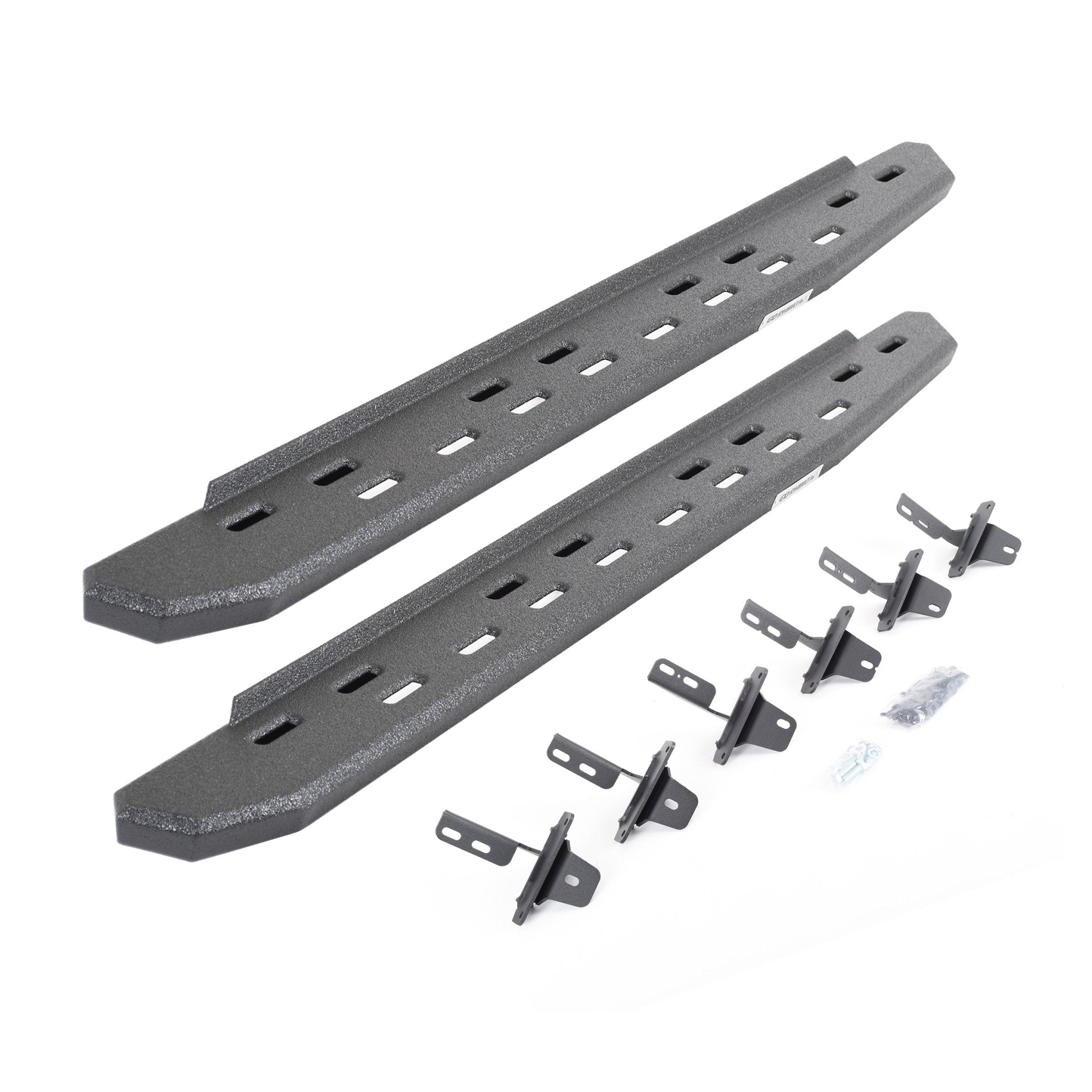Go Rhino 69613157SPC 2021 - 2024 Ford Bronco RB Series RB30 Slim Line Running Boards with Mounting Bracket Kit - Rugged Truck Gear