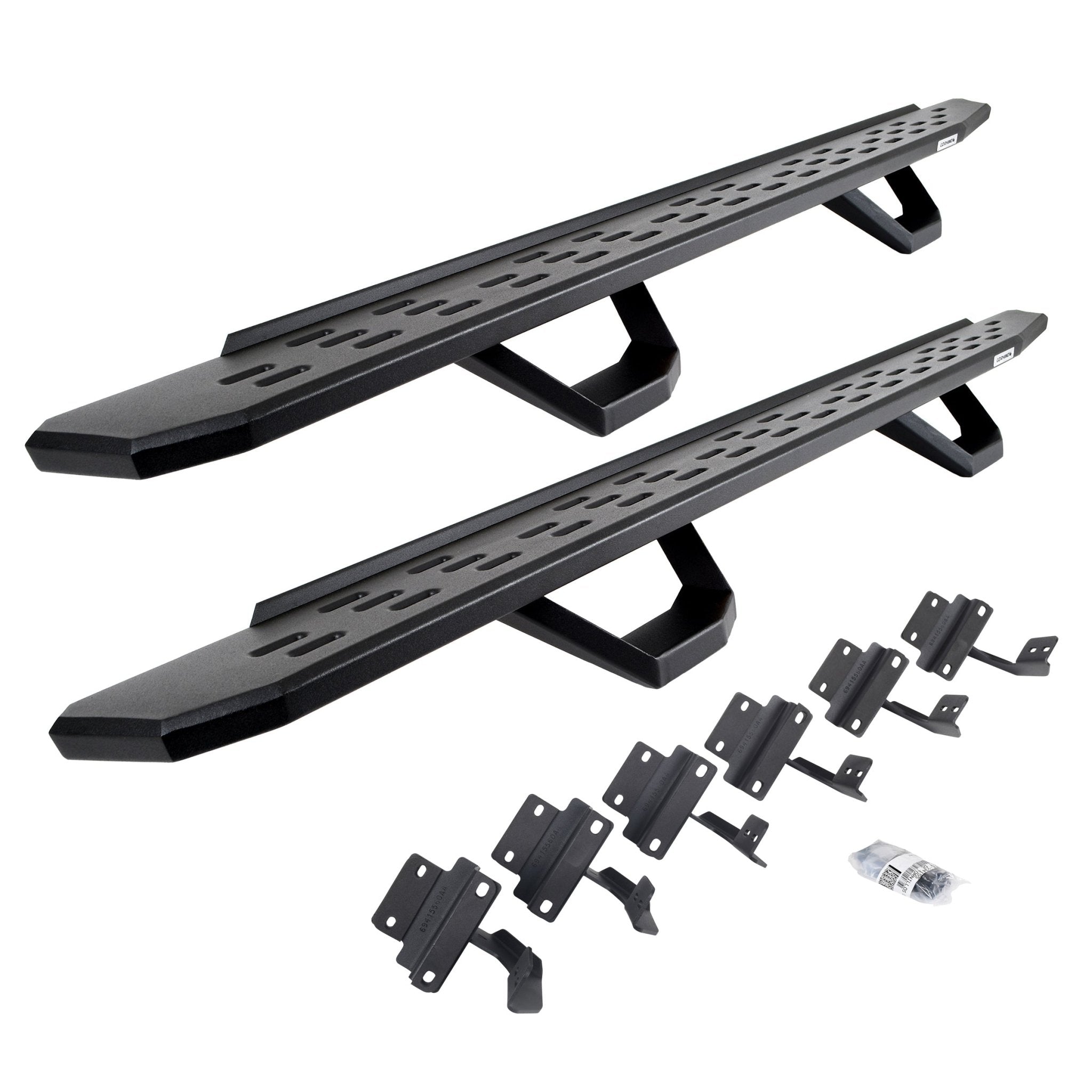 Go Rhino 6961508720PC 2004 - 2014 Ford F150 FX4/Lariat/XLT RB Series RB30 Running Boards with Mounting Brackets, 2 Pairs Drop Steps Kit - Rugged Truck Gear