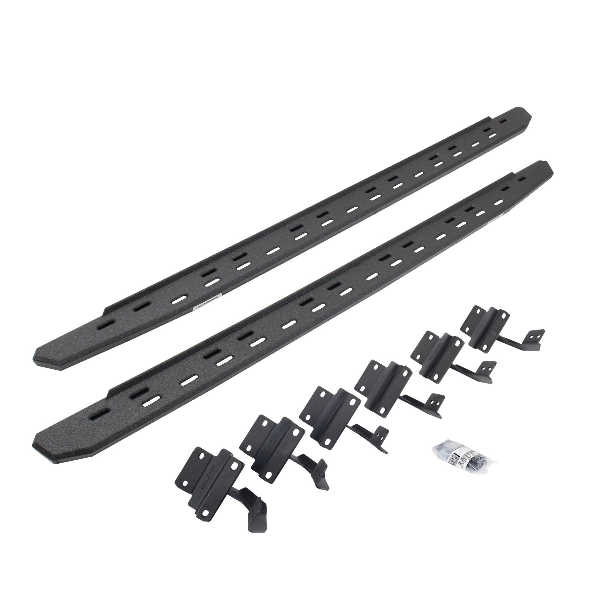 Go Rhino 69615087ST 2004 - 2014 Ford F150 FX4/Lariat/XLT RB Series RB30 Slim Line Running Boards with Mounting Bracket Kit - Rugged Truck Gear