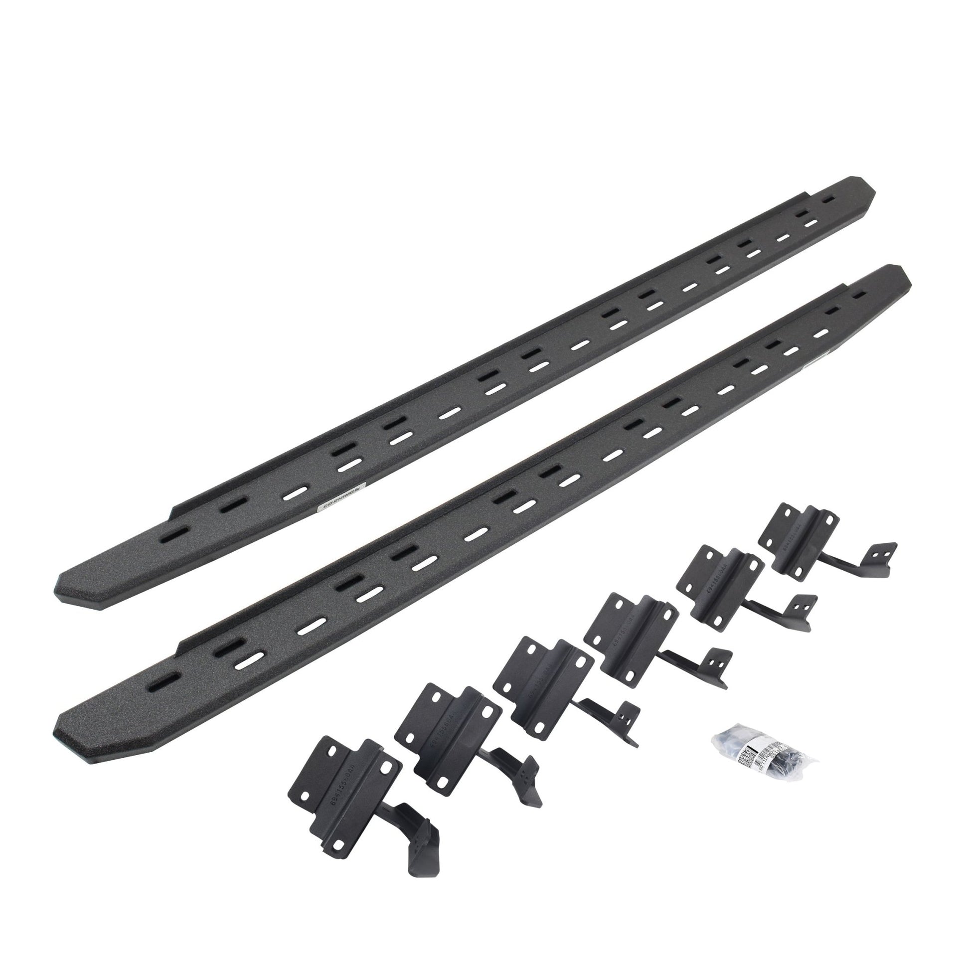 Go Rhino 69615087ST 2011 - 2014 Ford F150 FX2/King Ranch/Platinum/SVT Raptor/XL RB Series RB30 Slim Line Running Boards with Mounting Bracket Kit - Rugged Truck Gear
