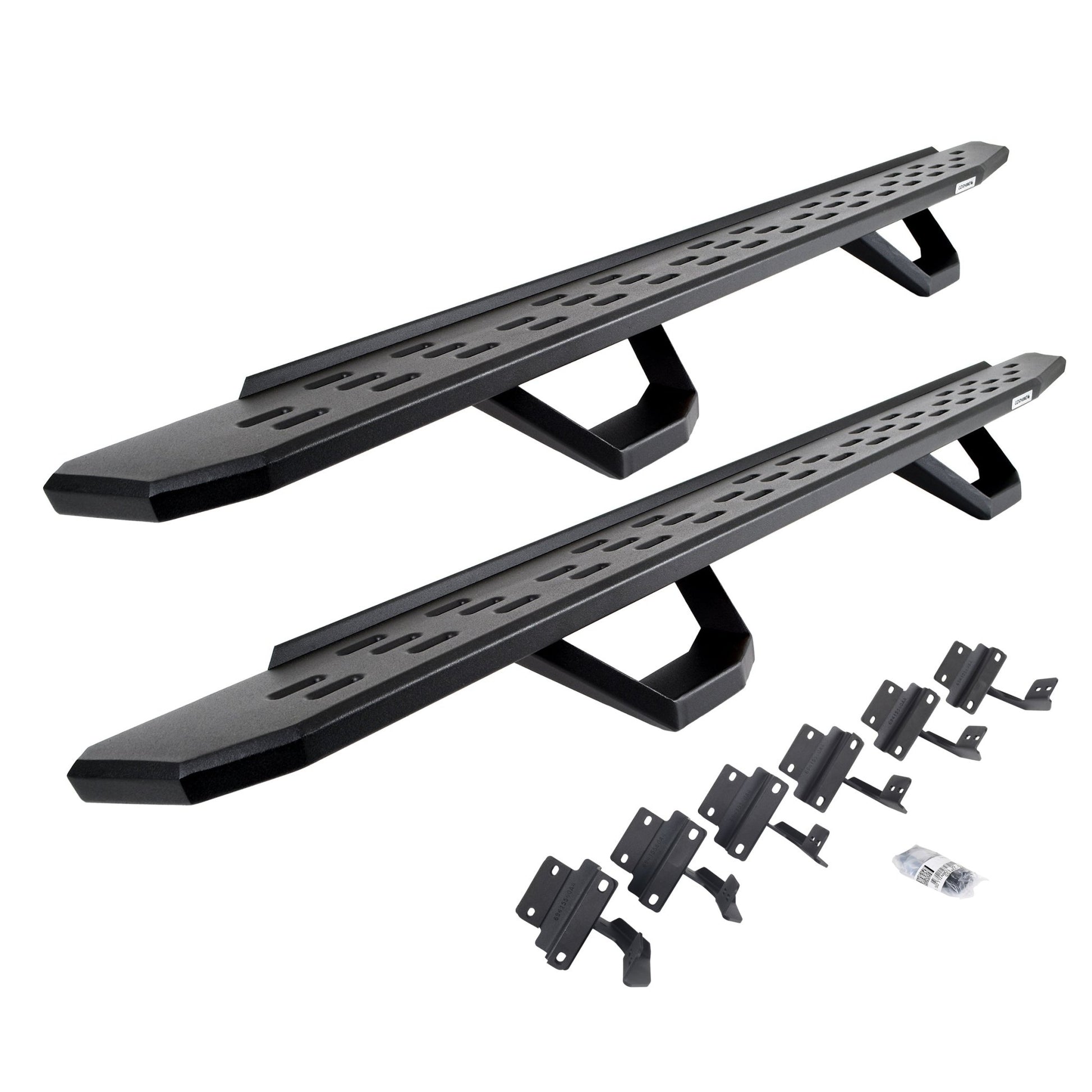 Go Rhino 6961558720PC 2015 - 2024 Ford F150 King Ranch/Lariat/Platinum/XL/XLT RB Series RB30 Running Boards with Mounting Brackets, 2 Pairs Drop Steps Kit - Rugged Truck Gear