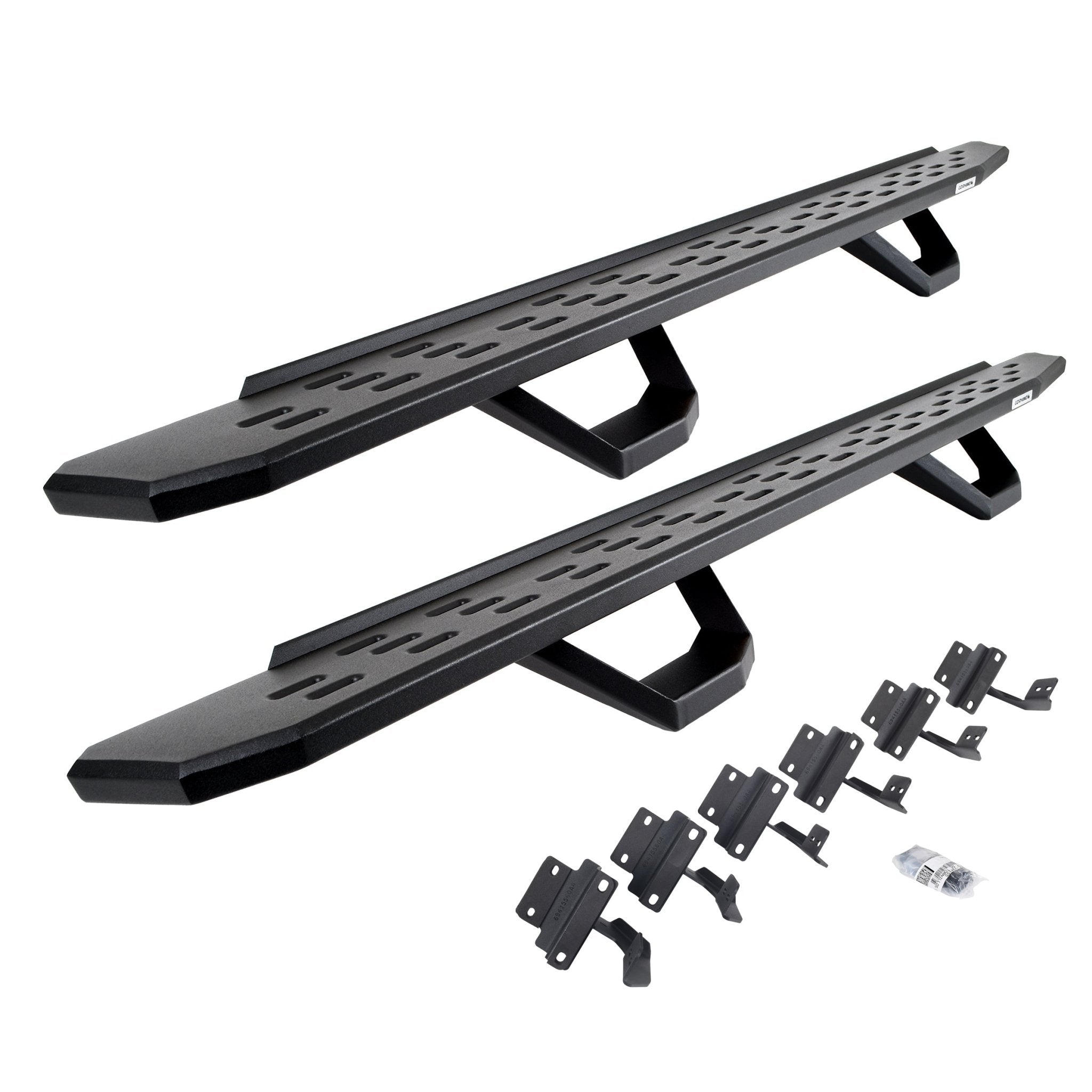 Go Rhino 6961558720PC 2015 - 2024 Ford F150 King Ranch/Lariat/Platinum/XL/XLT RB Series RB30 Running Boards with Mounting Brackets, 2 Pairs Drop Steps Kit - Rugged Truck Gear