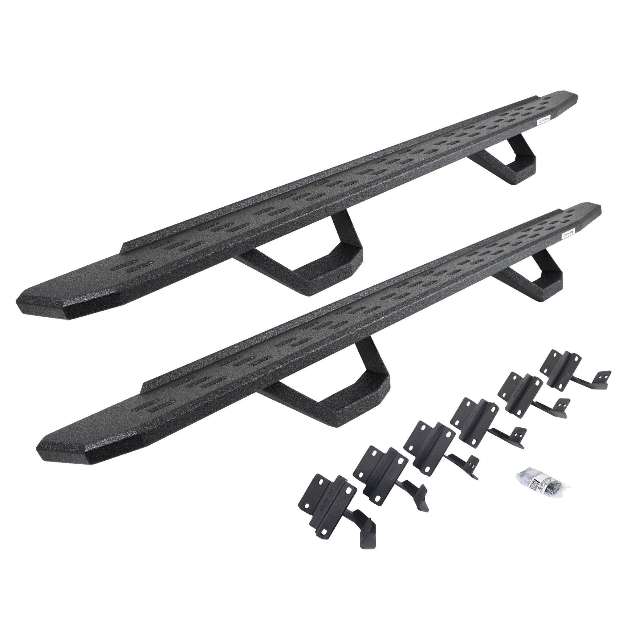 Go Rhino 6961558720T 2015 - 2024 Ford F150 King Ranch/Lariat/Platinum/XL/XLT RB Series RB30 Running Boards with Mounting Brackets, 2 Pairs Drop Steps Kit - Rugged Truck Gear