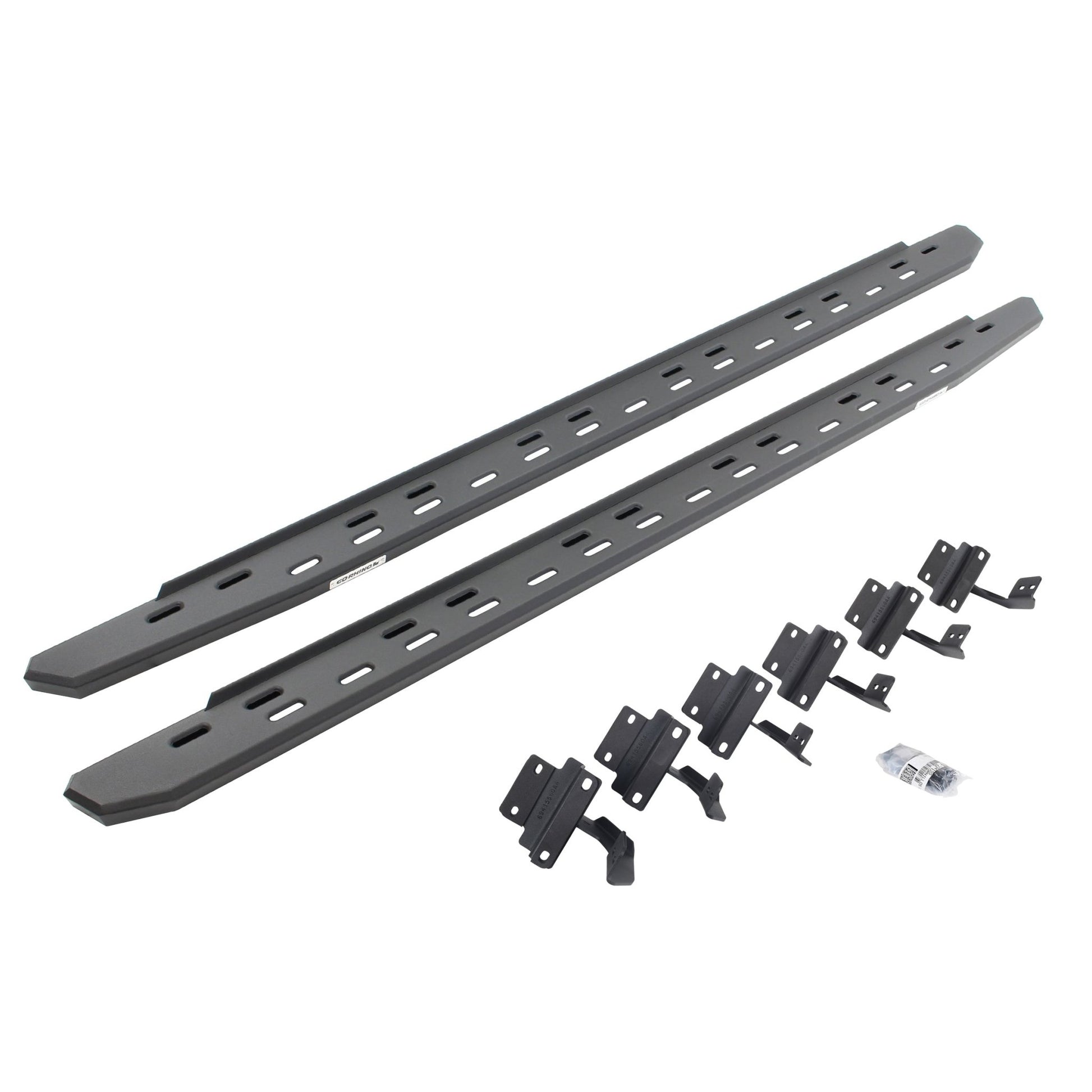 Go Rhino 69615587SPC 2017 - 2023 Ford F150 Limited RB Series RB30 Slim Line Running Boards with Mounting Bracket Kit - Rugged Truck Gear