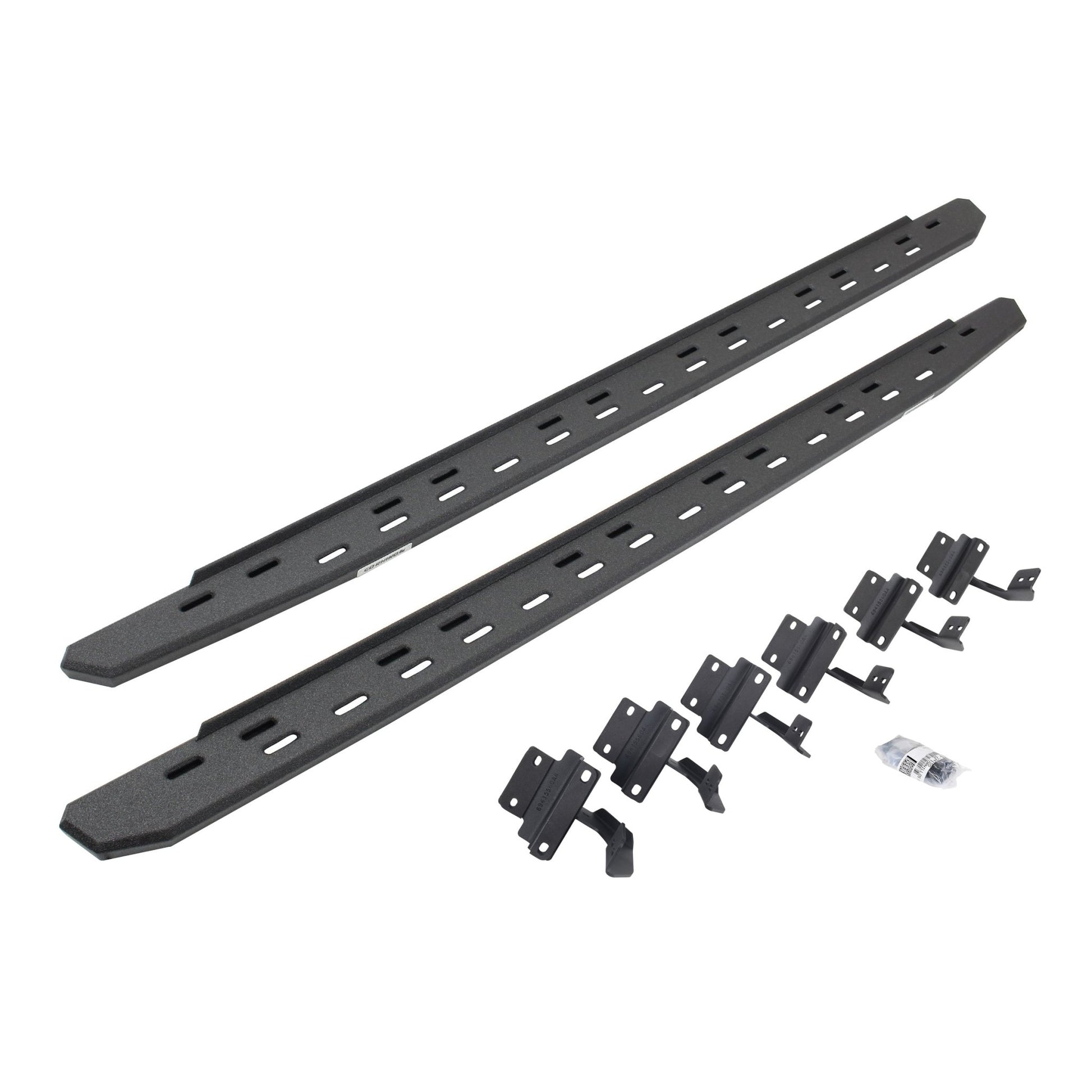 Go Rhino 69615587ST 2017 - 2024 Ford F250/F350 Super Duty RB Series RB30 Slim Line Running Boards with Mounting Bracket Kit - Rugged Truck Gear