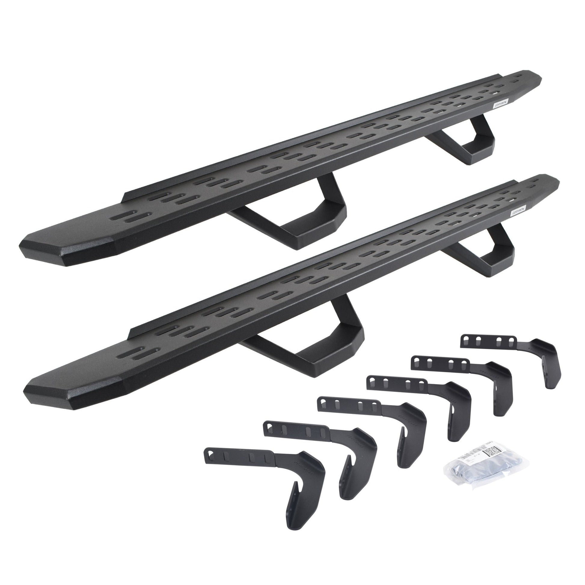 Go Rhino 6961768020PC 1999 - 2016 Ford F250/F350 Super Duty RB Series RB30 Running Boards with Mounting Brackets, 2 Pairs Drop Steps Kit - Rugged Truck Gear