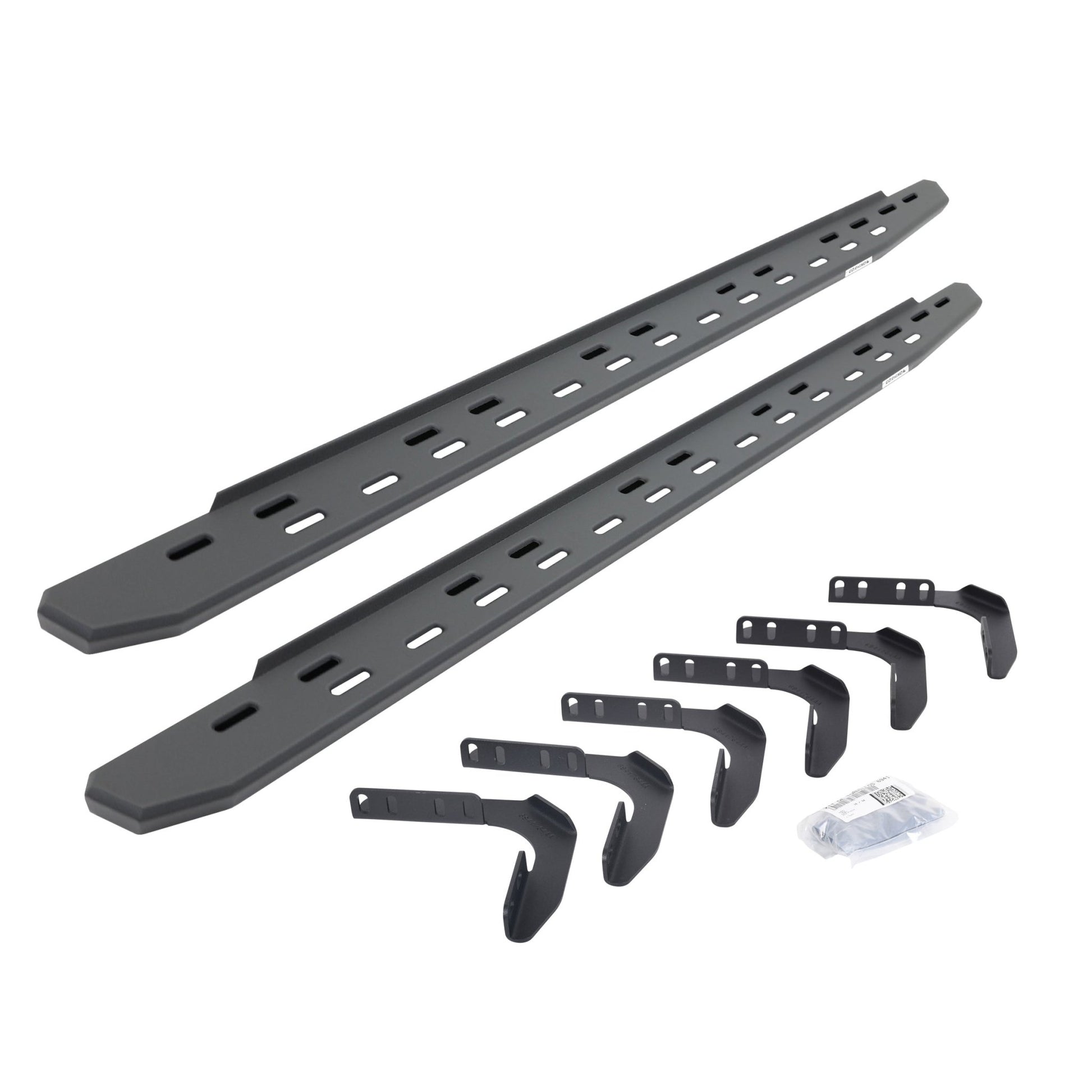 Go Rhino 69617680SPC 1999 - 2016 Ford F250/F350 Super Duty RB Series RB30 Slim Line Running Boards with Mounting Bracket Kit - Rugged Truck Gear