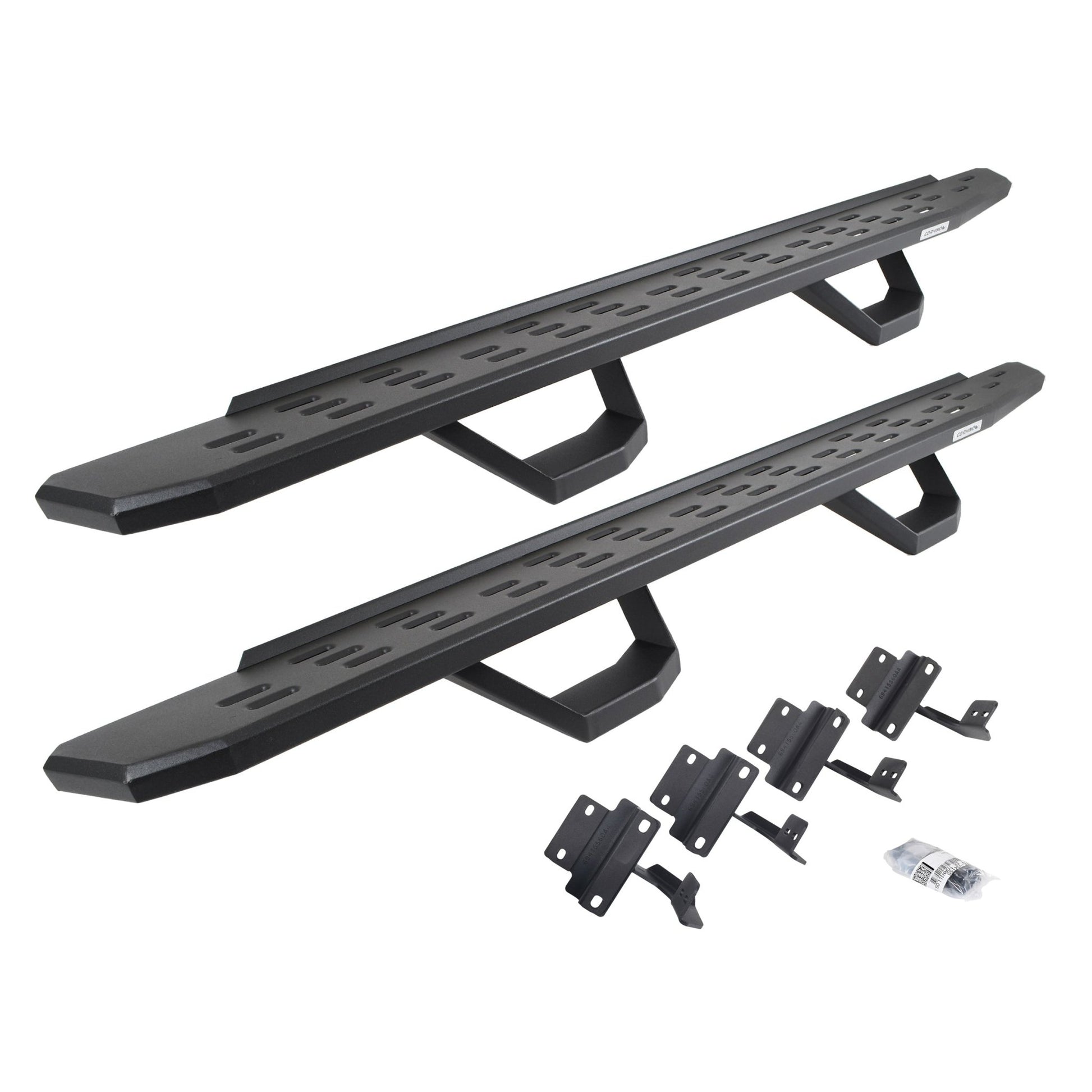 Go Rhino 6961778020PC 2015 - 2023 Ford F150 Lariat RB Series RB30 Running Boards with Mounting Brackets, 2 Pairs Drop Steps Kit - Rugged Truck Gear