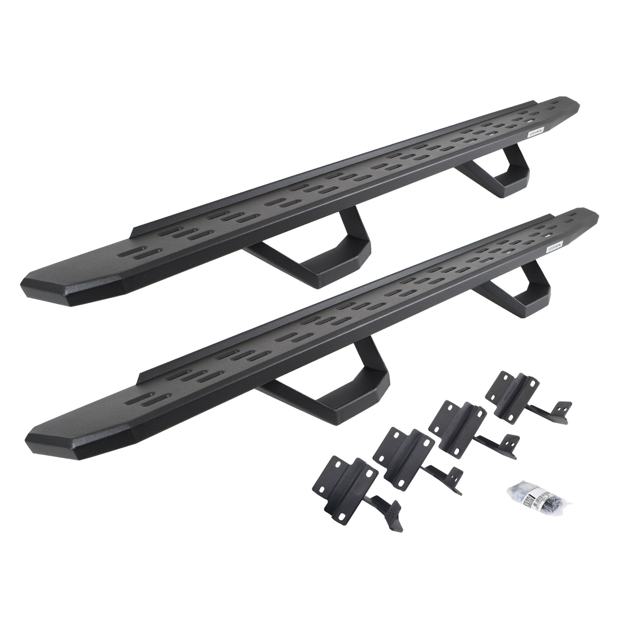 Go Rhino 6961778020PC 2017 - 2020 Ford F150 Raptor/SSV RB Series RB30 Running Boards with Mounting Brackets, 2 Pairs Drop Steps Kit - Rugged Truck Gear