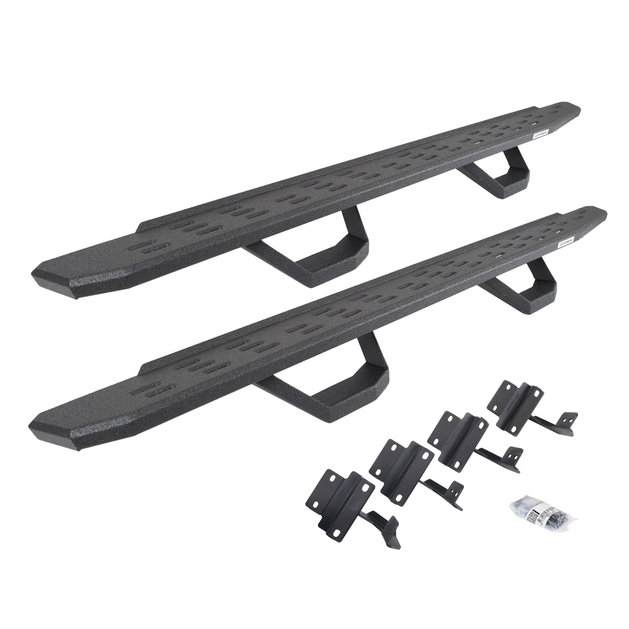 Go Rhino 6961778020T 2015 - 2023 Ford F150 Lariat RB Series RB30 Running Boards with Mounting Brackets, 2 Pairs Drop Steps Kit - Rugged Truck Gear