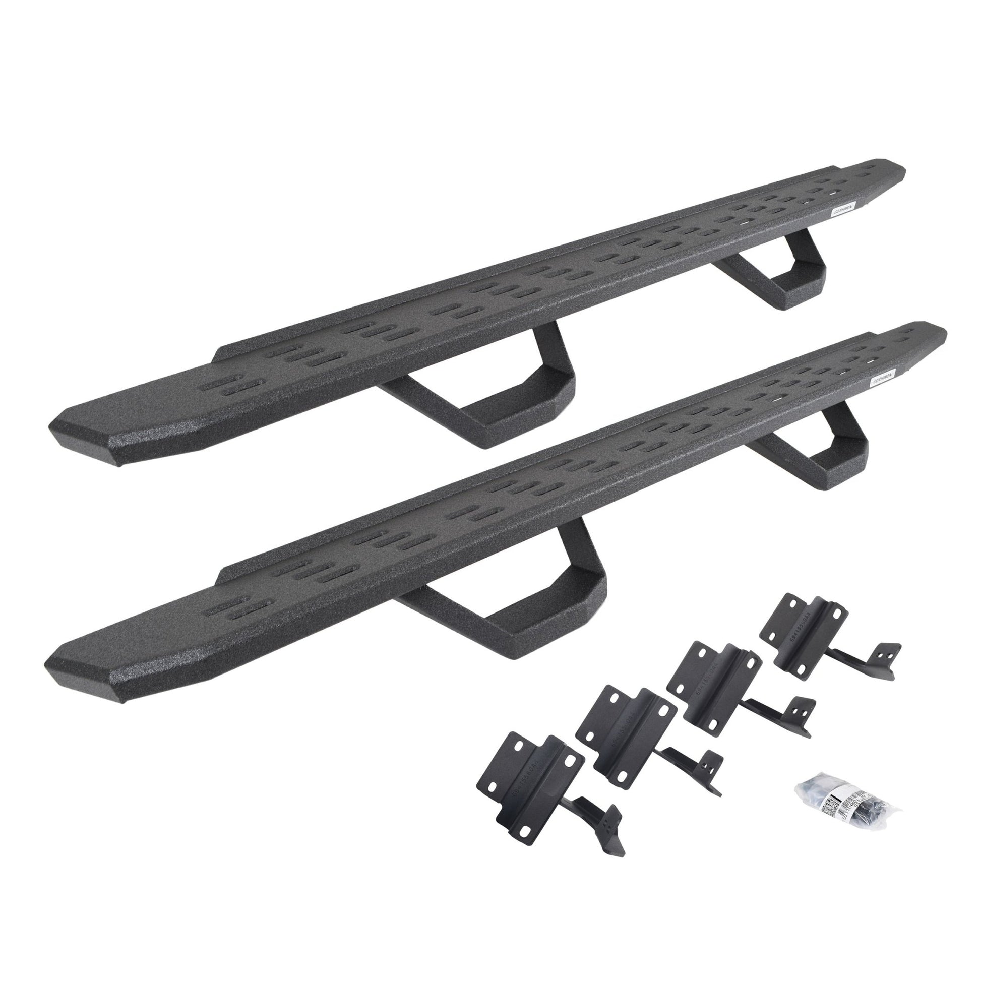 Go Rhino 6961778020T 2017 - 2020 Ford F150 Raptor/SSV RB Series RB30 Running Boards with Mounting Brackets, 2 Pairs Drop Steps Kit - Rugged Truck Gear