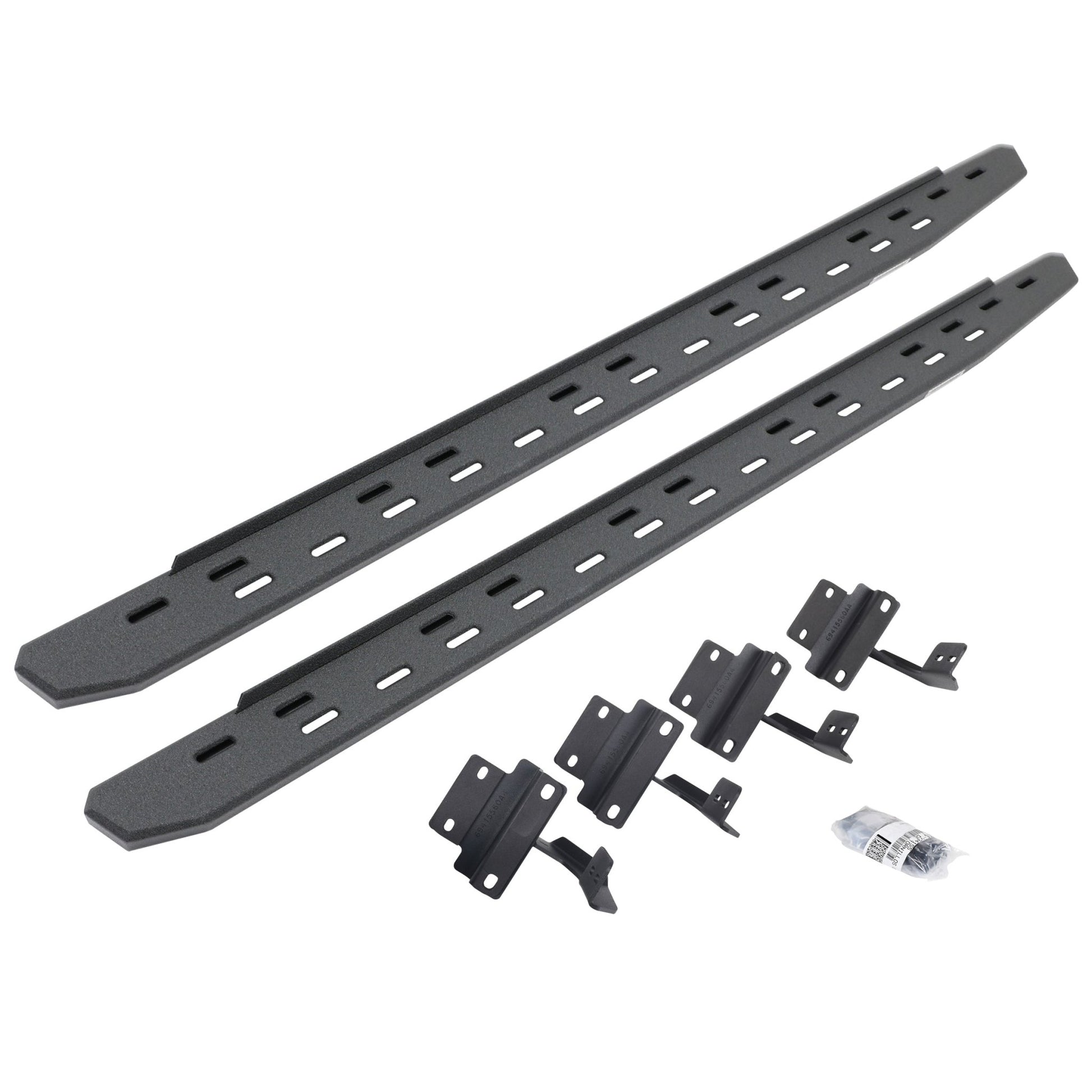 Go Rhino 69617780ST 2017 - 2024 Ford F250/F350 Super Duty RB Series RB30 Slim Line Running Boards with Mounting Bracket Kit - Rugged Truck Gear