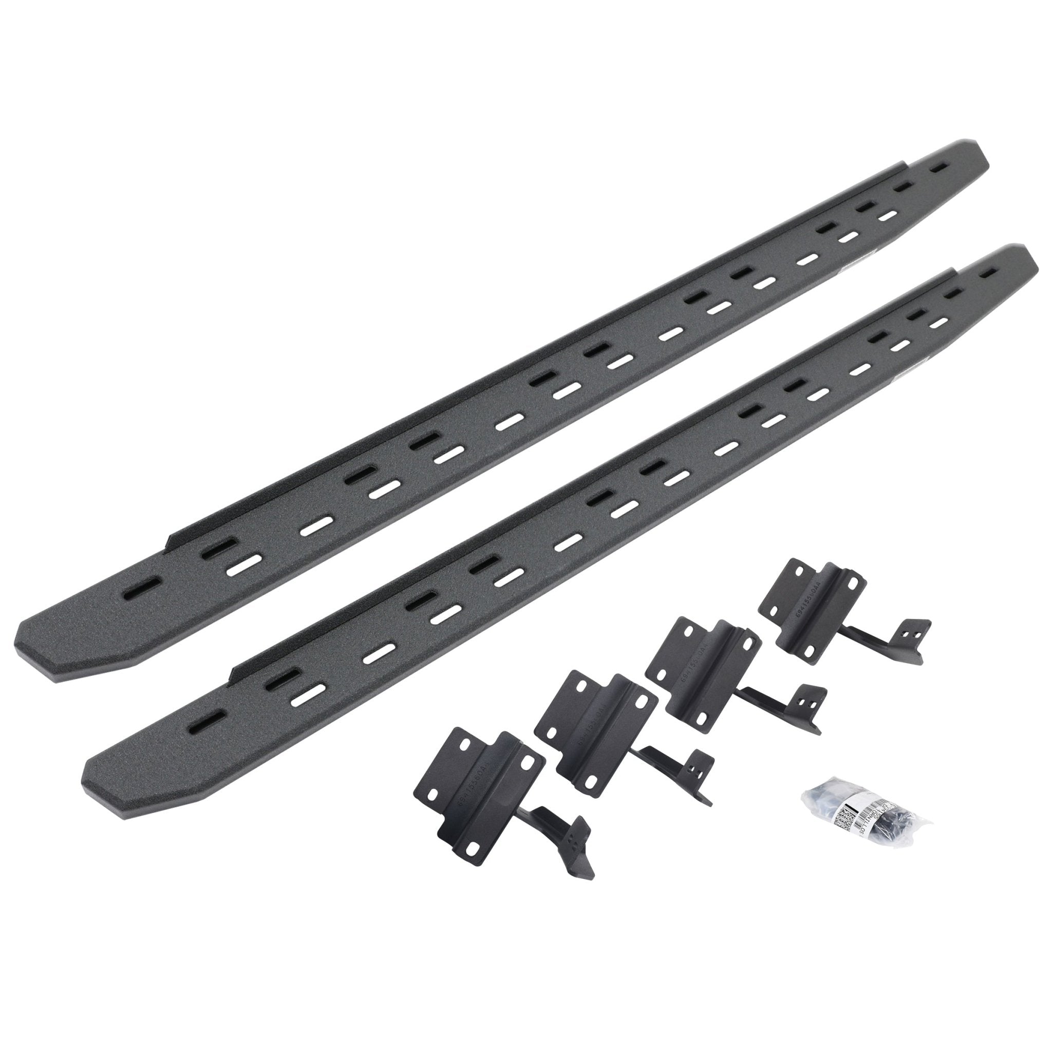Go Rhino 69617780ST 2017 - 2024 Ford F250/F350 Super Duty RB Series RB30 Slim Line Running Boards with Mounting Bracket Kit - Rugged Truck Gear