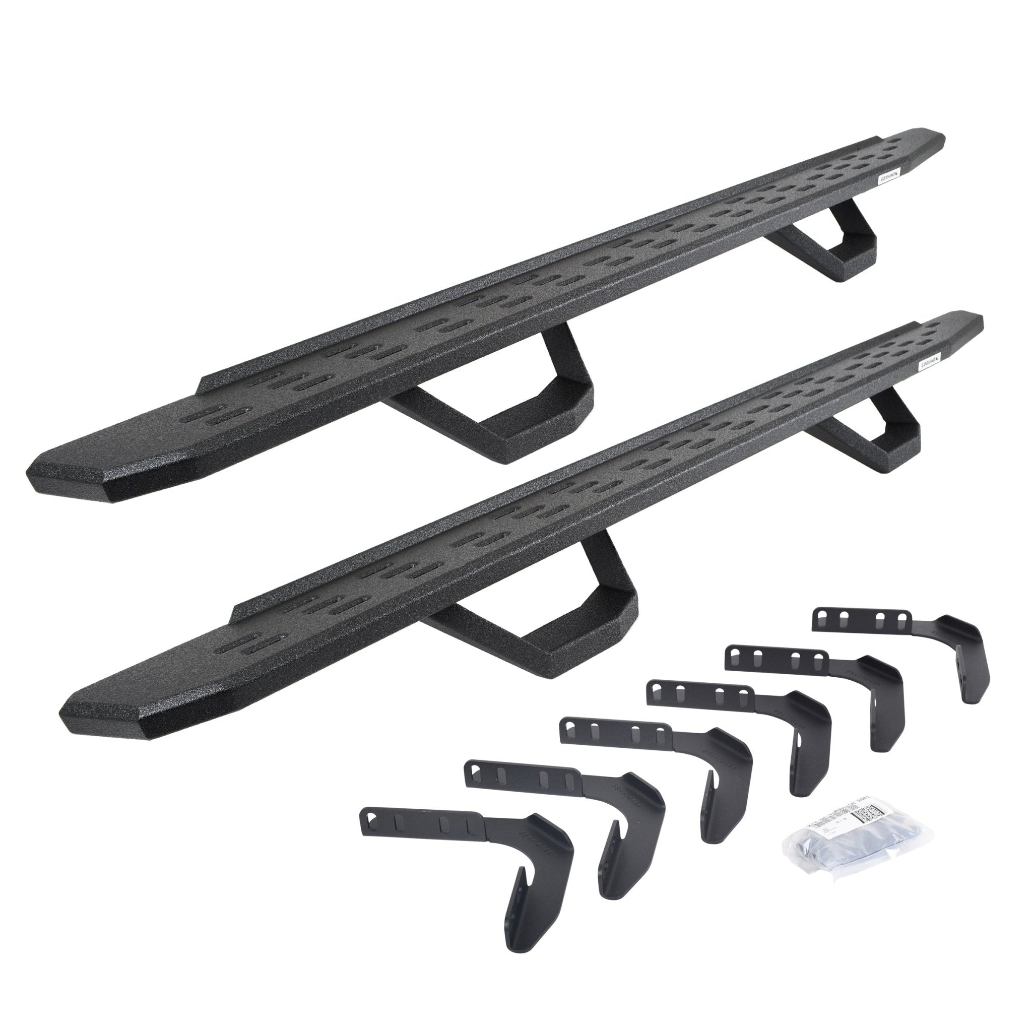 Go Rhino 6961808720T 1999 - 2016 Ford F250/F350 Super Duty RB Series RB30 Running Boards with Mounting Brackets, 2 Pairs Drop Steps Kit - Rugged Truck Gear