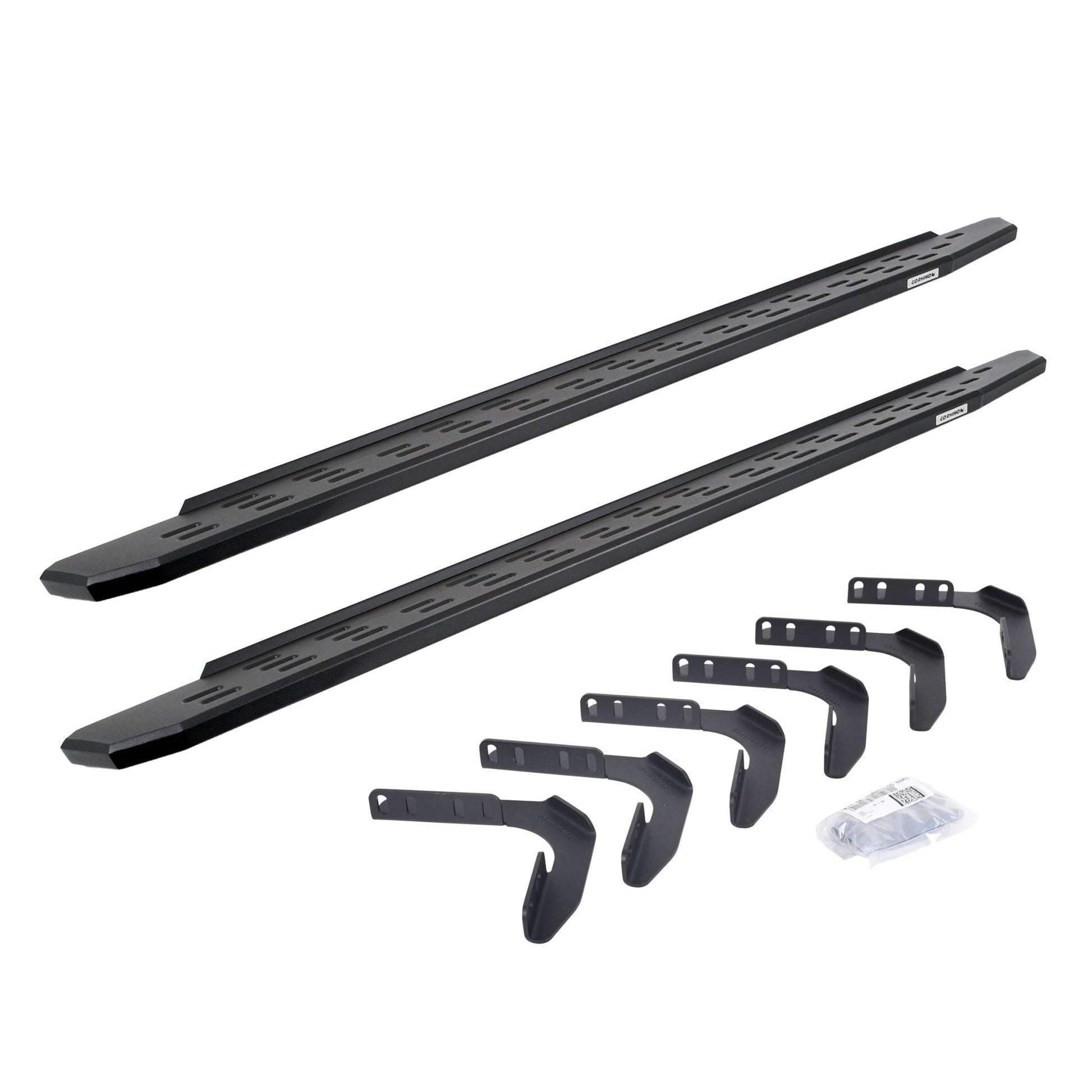 Go Rhino 69618087PC 1999 - 2016 Ford F250/F350 Super Duty RB Series RB30 Running Boards with Mounting Bracket Kit - Rugged Truck Gear