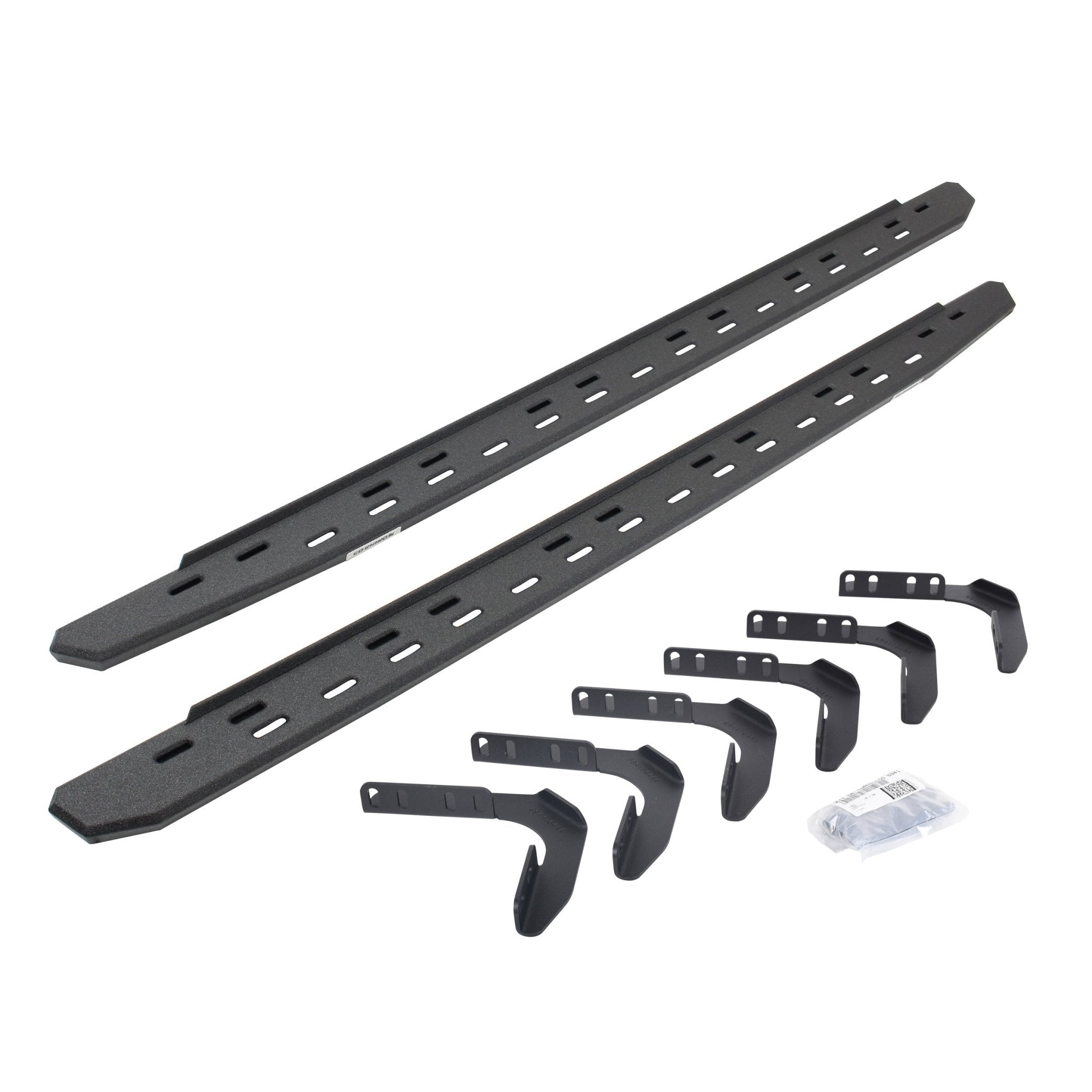 Go Rhino 69618087ST 1999 - 2016 Ford F250/F350 Super Duty RB Series RB30 Slim Line Running Boards with Mounting Bracket Kit - Rugged Truck Gear
