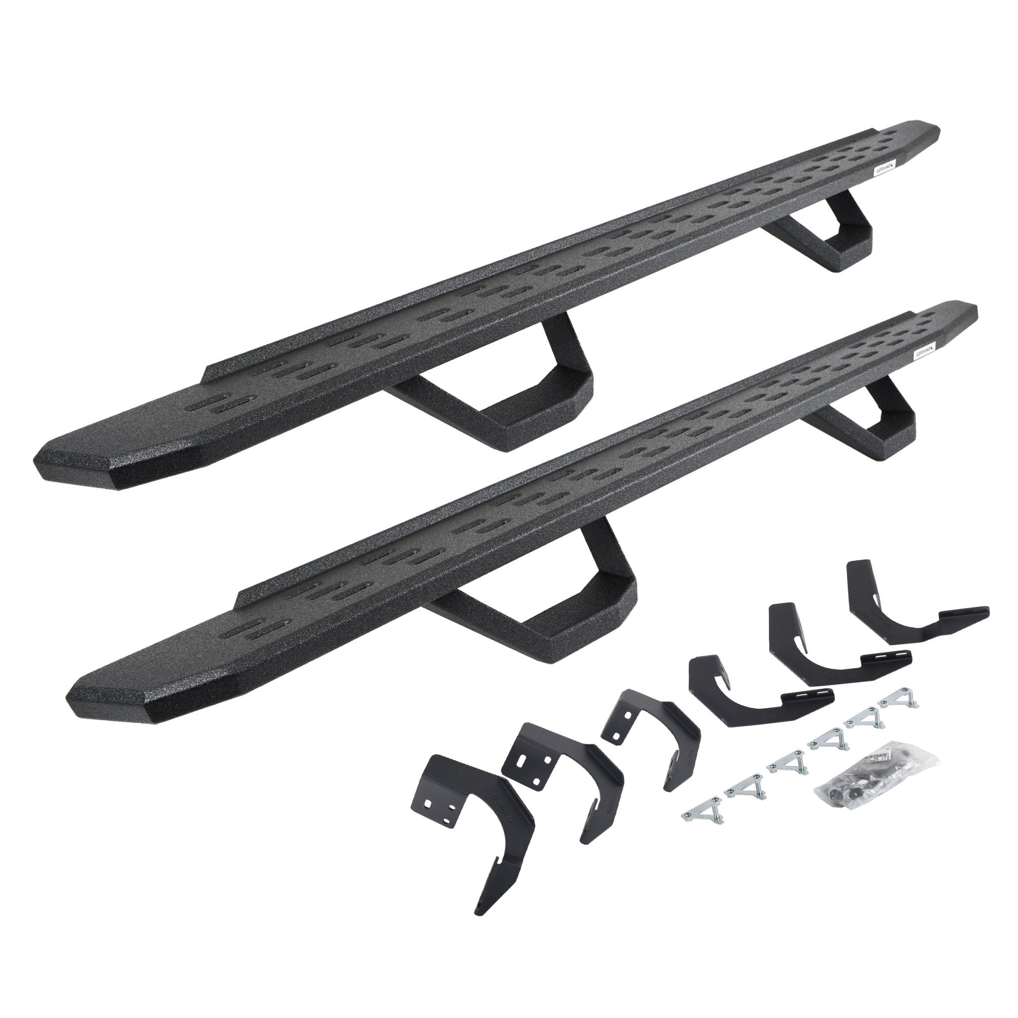 Go Rhino 6962068720T 2015 - 2023 Dodge Ram 1500 RB Series RB30 Running Boards with Mounting Brackets, 2 Pairs Drop Steps Kit - Rugged Truck Gear