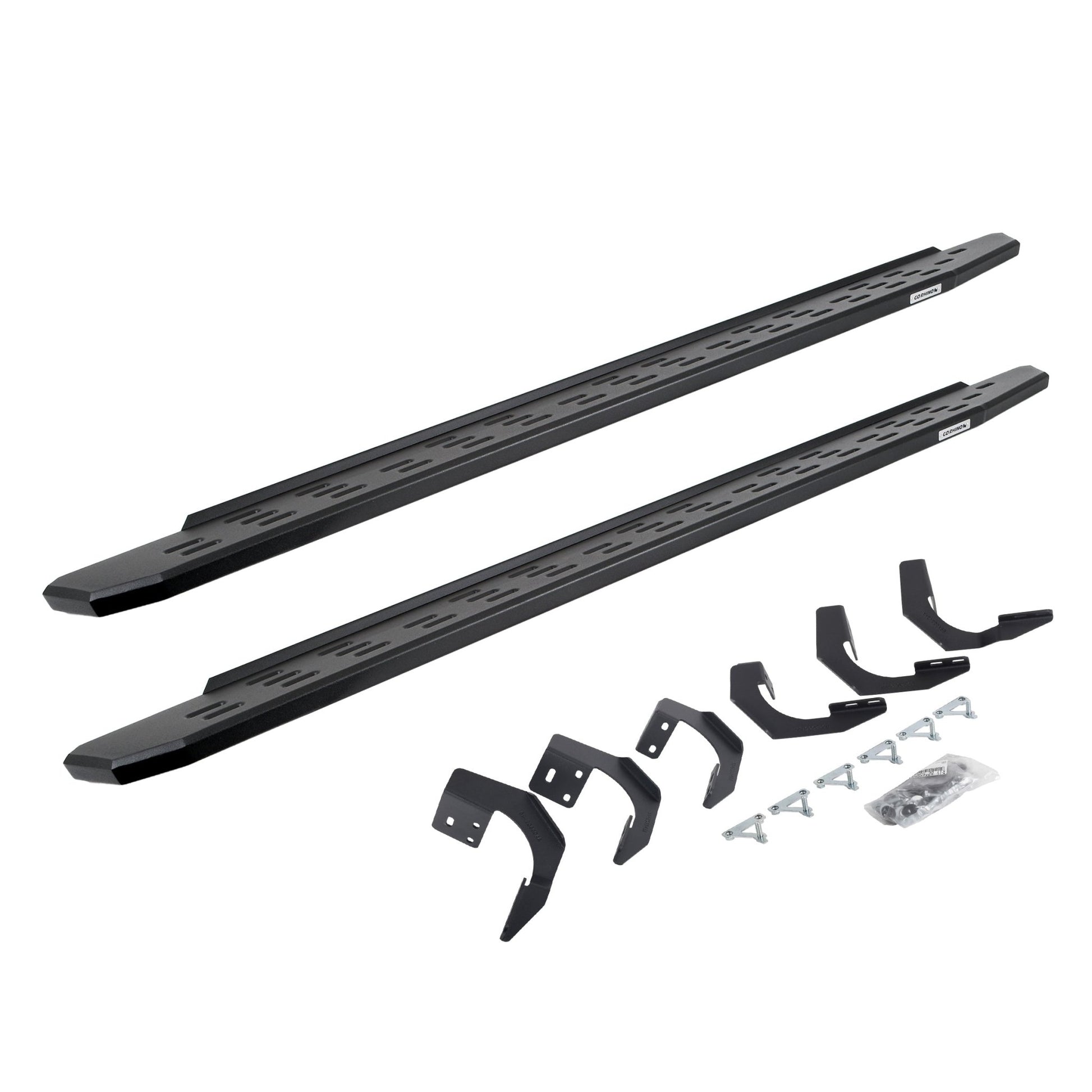 Go Rhino 69620687PC 2015 - 2023 Dodge Ram 1500 RB Series RB30 Running Boards with Mounting Bracket Kit - Rugged Truck Gear