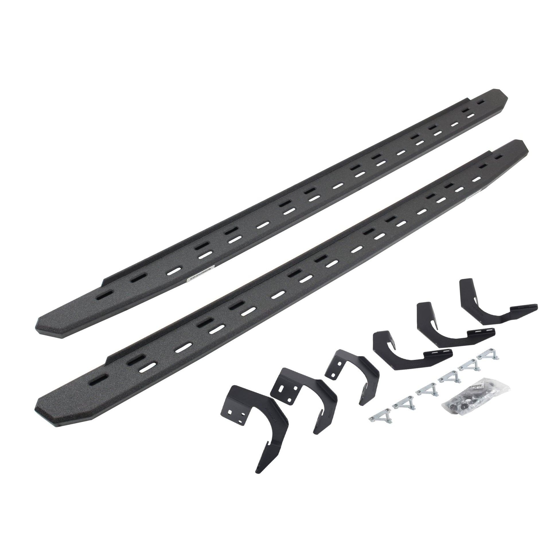 Go Rhino 69620687ST 2015 - 2023 Dodge Ram 1500 RB Series RB30 Slim Line Running Boards with Mounting Bracket Kit - Rugged Truck Gear