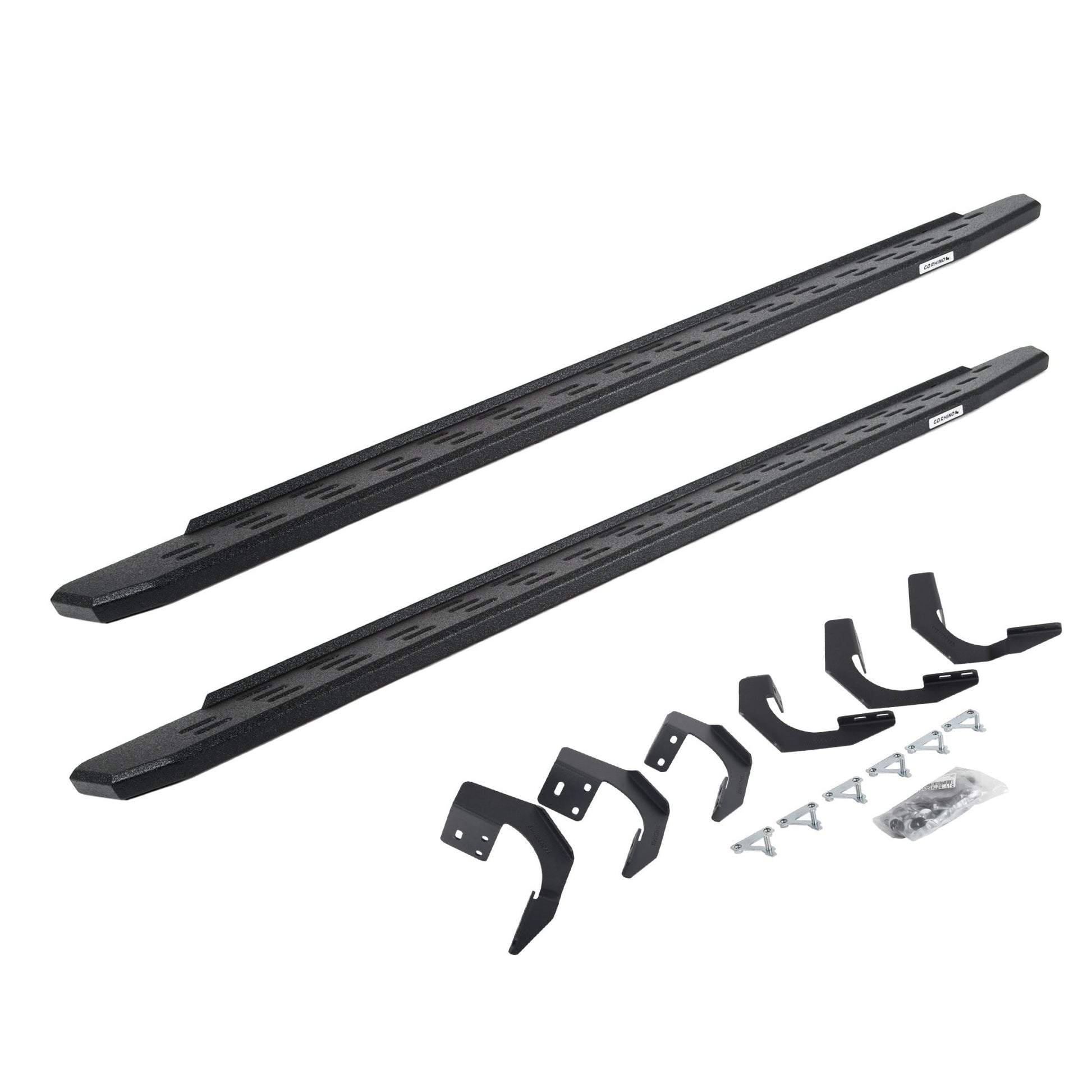 Go Rhino 69620687T 2015 - 2023 Dodge Ram 1500 RB Series RB30 Running Boards with Mounting Bracket Kit - Rugged Truck Gear