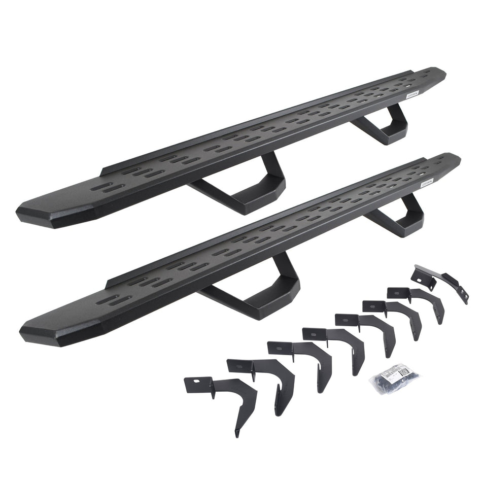 Go Rhino 6962358020PC 2015 - 2024 GMC Canyon RB Series RB30 Running Boards with Mounting Brackets, 2 Pairs Drop Steps Kit - Rugged Truck Gear