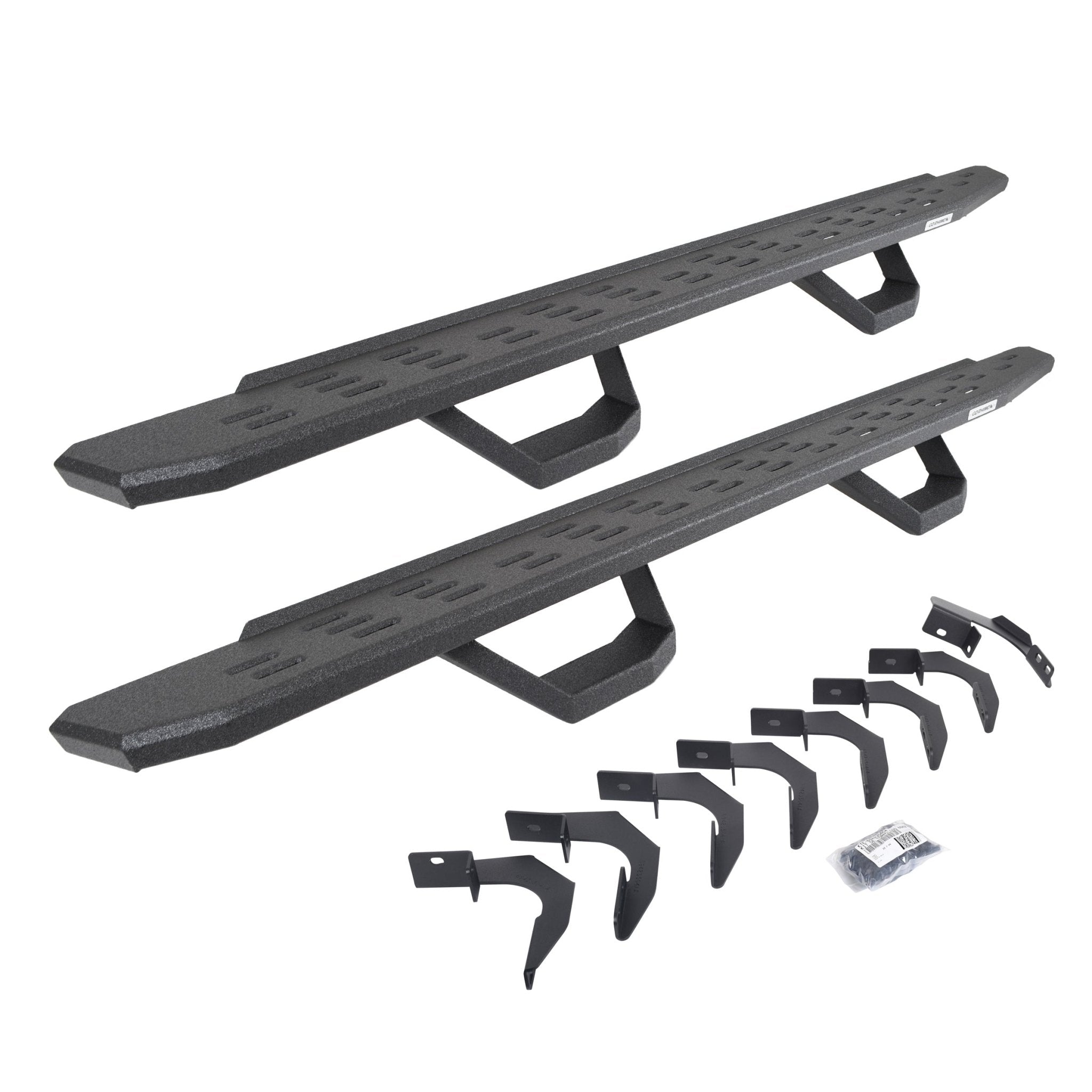 Go Rhino 6962358020T 2015 - 2024 Chevy Colorado RB Series RB30 Running Boards with Mounting Brackets, 2 Pairs Drop Steps Kit - Rugged Truck Gear