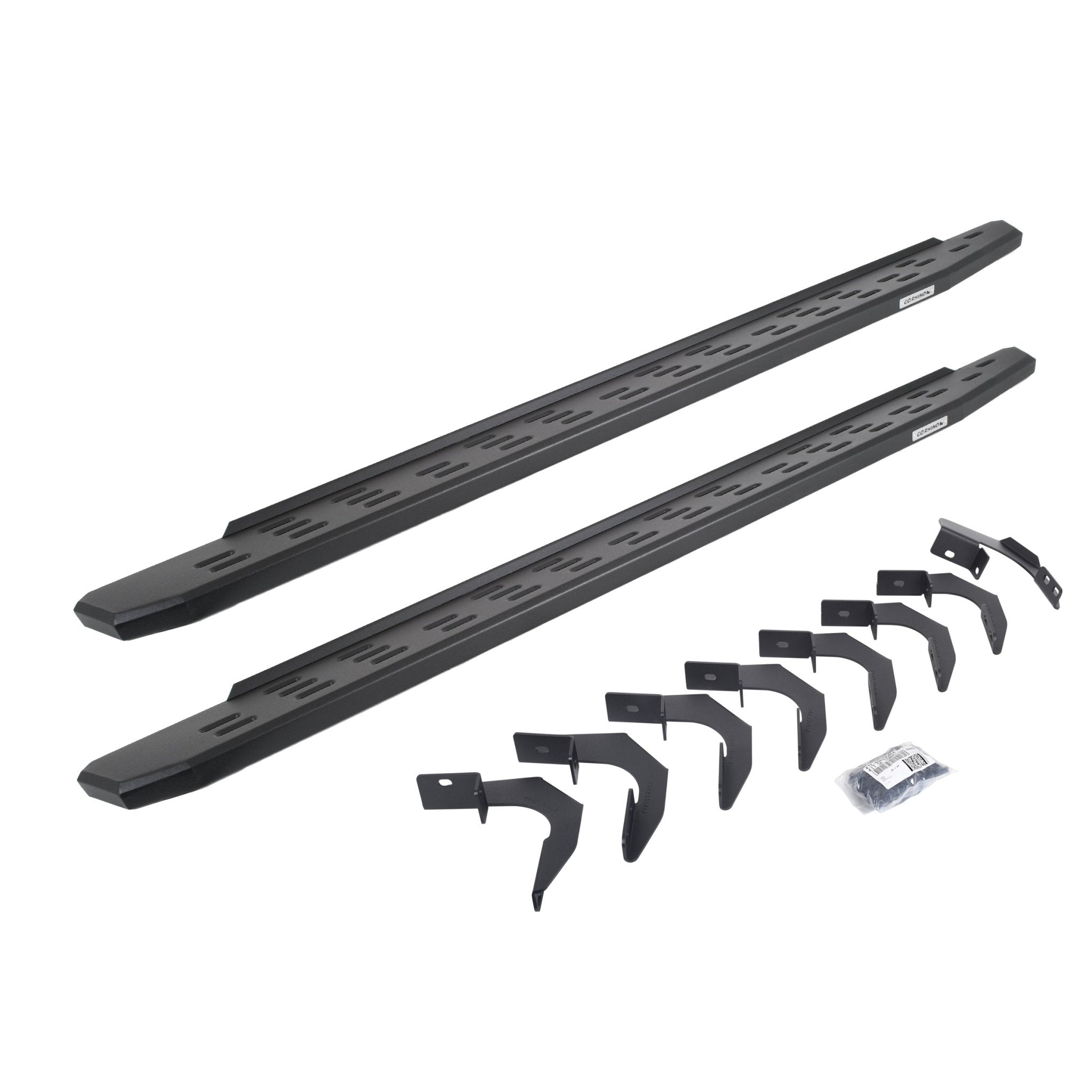 Go Rhino 69623580PC 2015 - 2024 Chevy Colorado RB Series RB30 Running Boards with Mounting Bracket Kit - Rugged Truck Gear