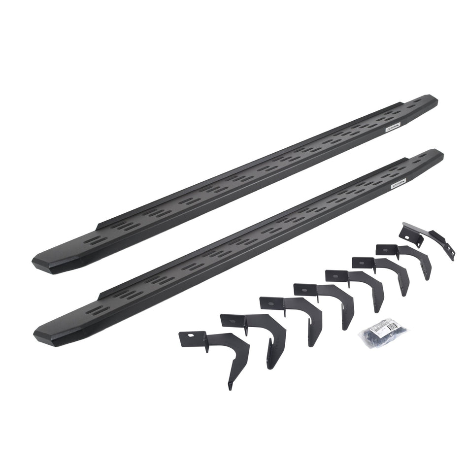Go Rhino 69623580PC 2015 - 2024 GMC Canyon RB Series RB30 Running Boards with Mounting Bracket Kit - Rugged Truck Gear