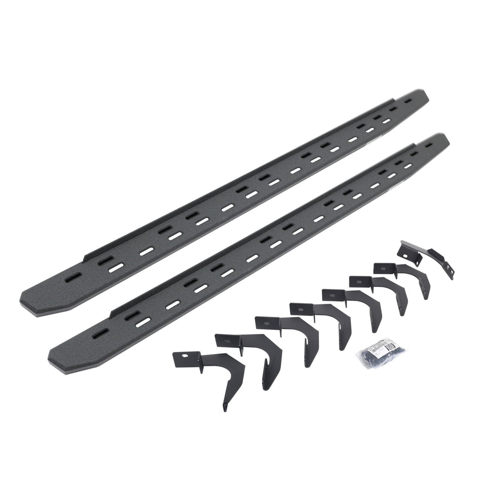 Go Rhino 69623580ST 2015 - 2024 GMC Canyon RB Series RB30 Slim Line Running Boards with Mounting Bracket Kit - Rugged Truck Gear