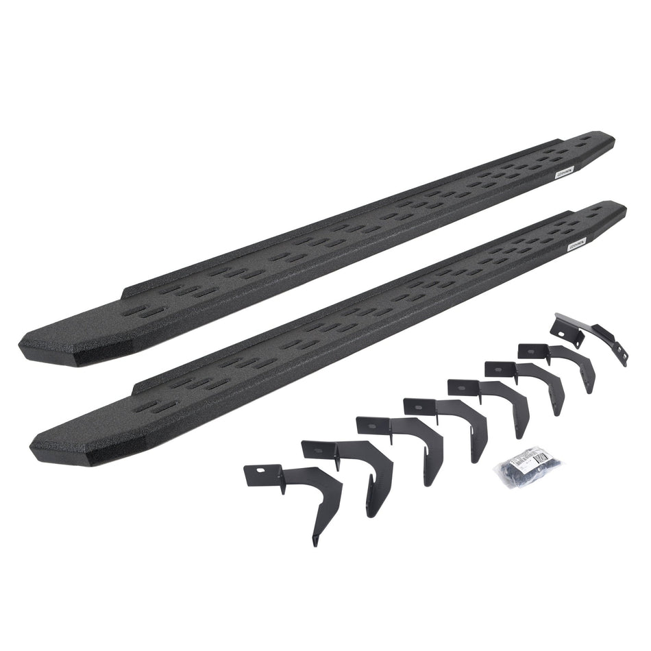Go Rhino 69623580T 2015 - 2024 GMC Canyon RB Series RB30 Running Boards with Mounting Bracket Kit - Rugged Truck Gear