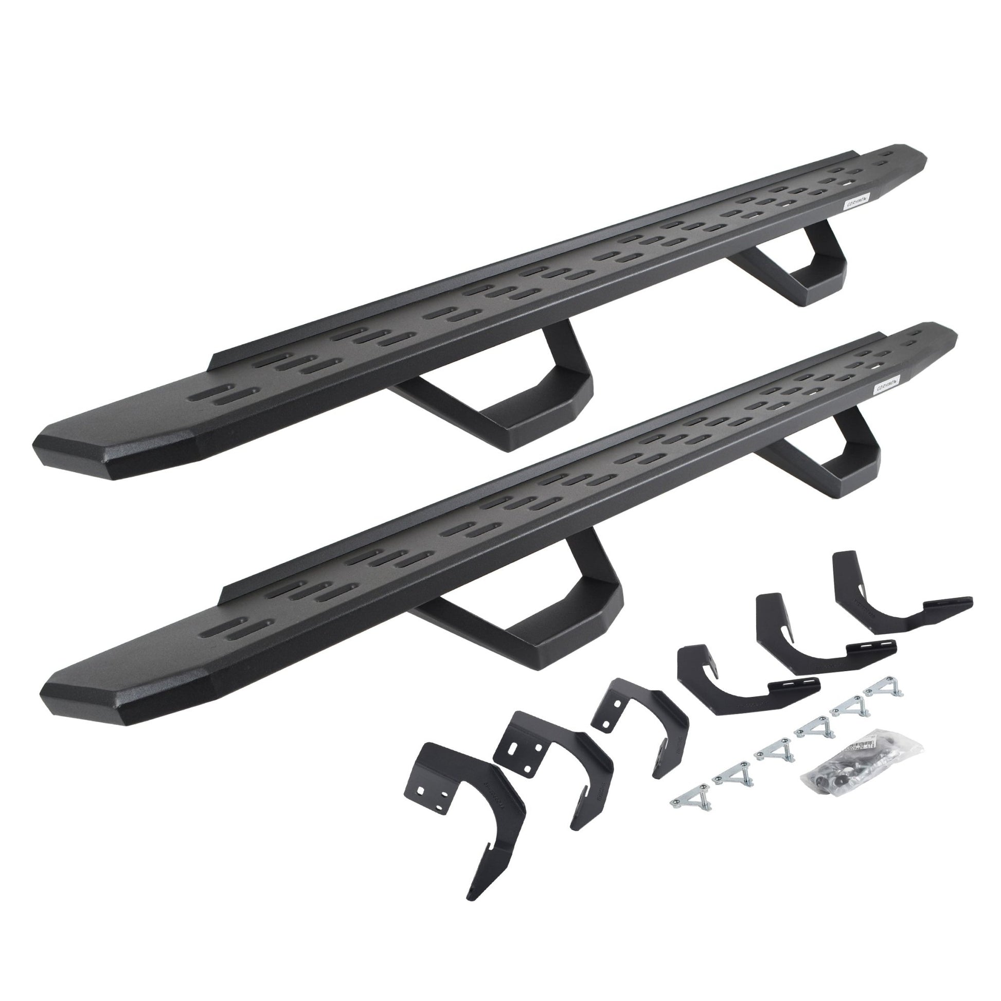 Go Rhino 6962998020PC 2015 - 2023 Dodge Ram 1500 RB Series RB30 Running Boards with Mounting Brackets, 2 Pairs Drop Steps Kit - Rugged Truck Gear