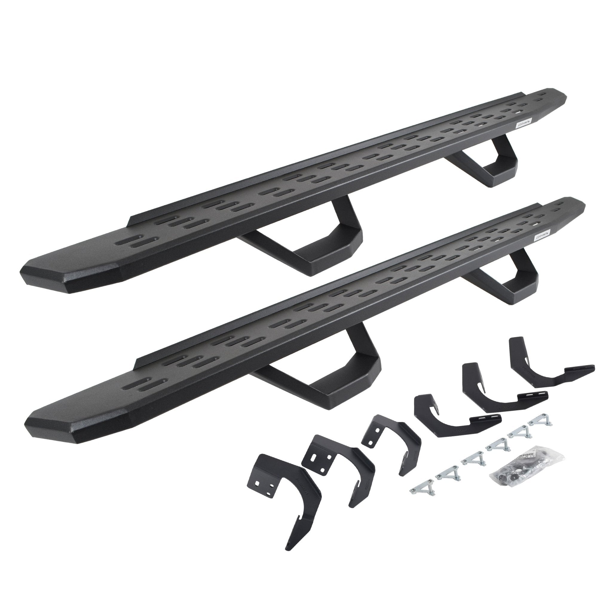 Go Rhino 6962998020PC 2015 - 2023 Dodge Ram 1500 RB Series RB30 Running Boards with Mounting Brackets, 2 Pairs Drop Steps Kit - Rugged Truck Gear
