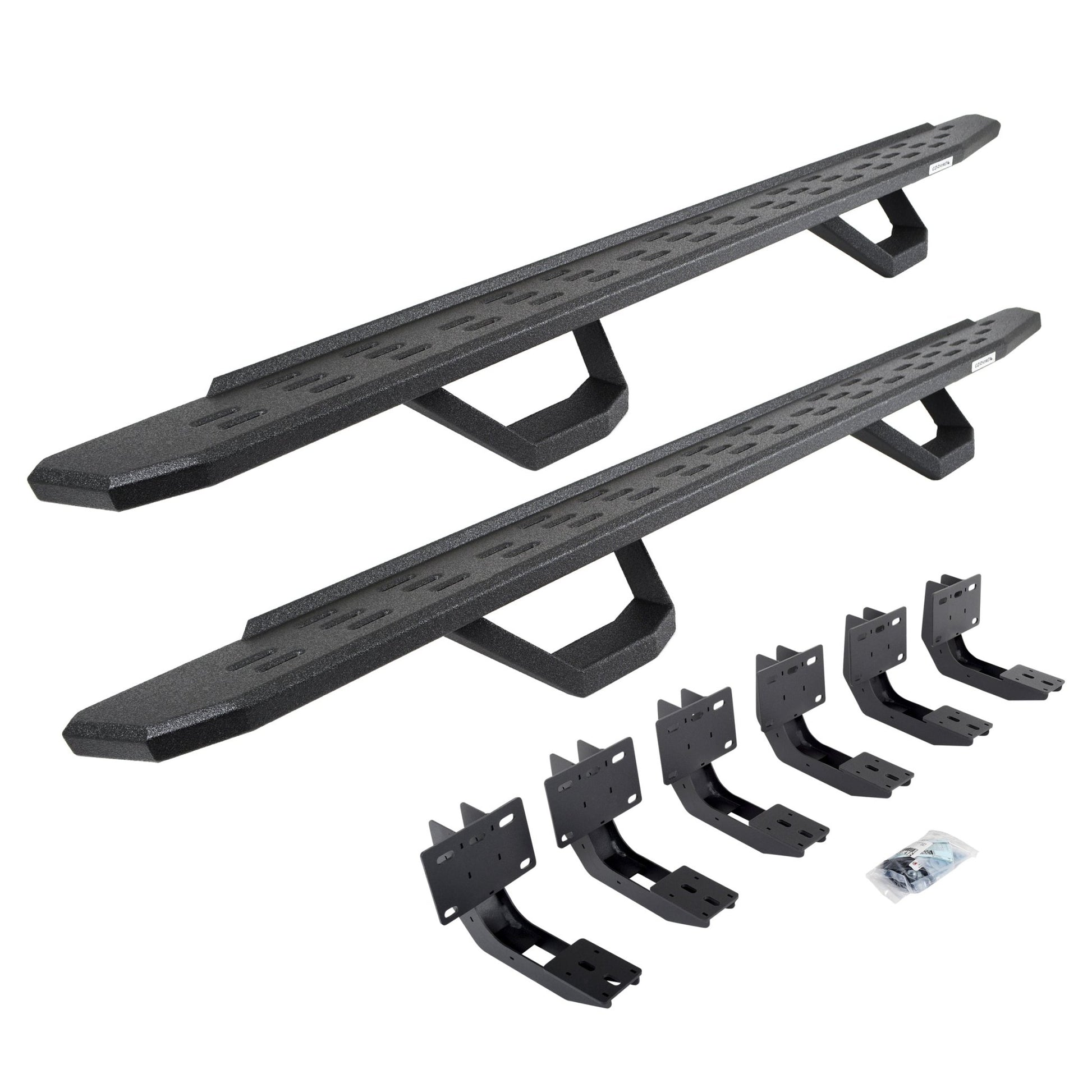Go Rhino 6963068020T 2019 - 2024 Dodge Ram 1500 RB Series RB30 Running Boards with Mounting Brackets, 2 Pairs Drop Steps Kit - Rugged Truck Gear