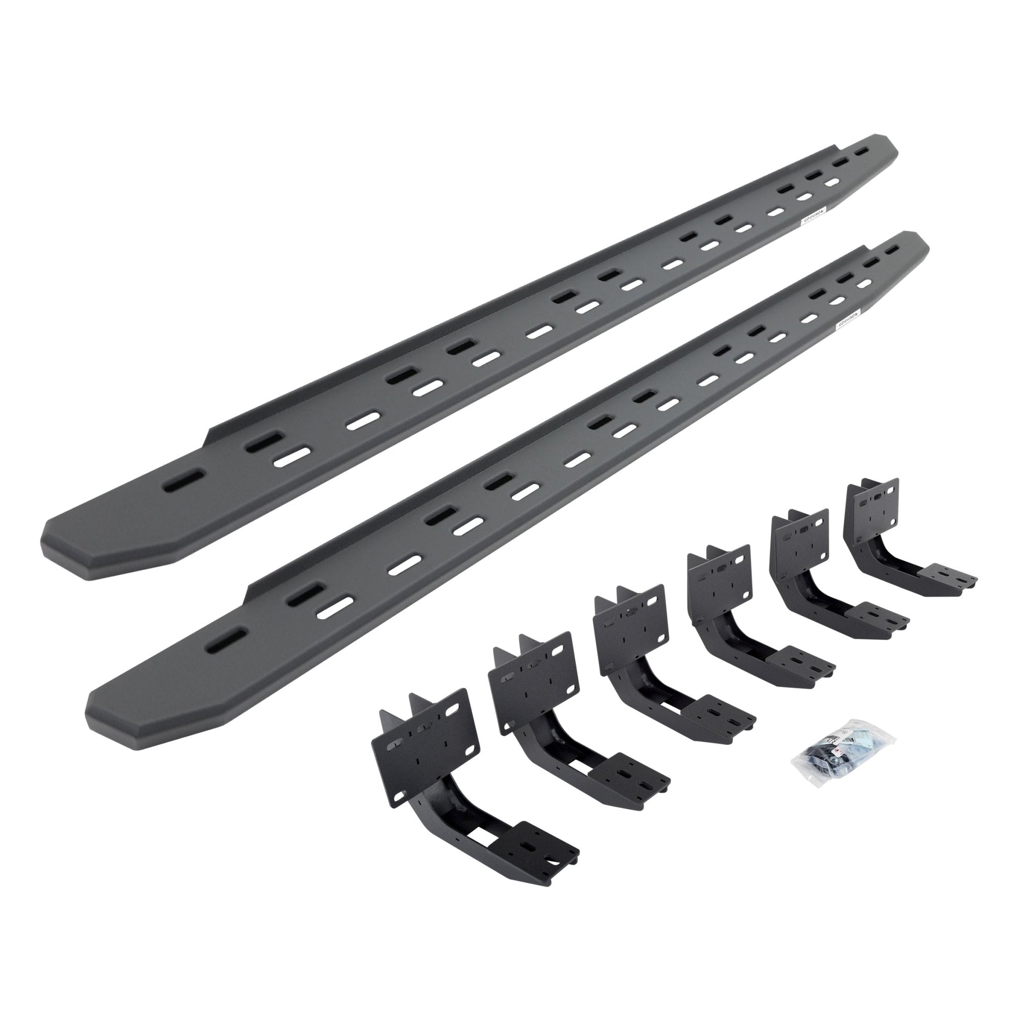 Go Rhino 69630680SPC 2019 - 2024 Dodge Ram 1500 RB Series RB30 Slim Line Running Boards with Mounting Bracket Kit - Rugged Truck Gear