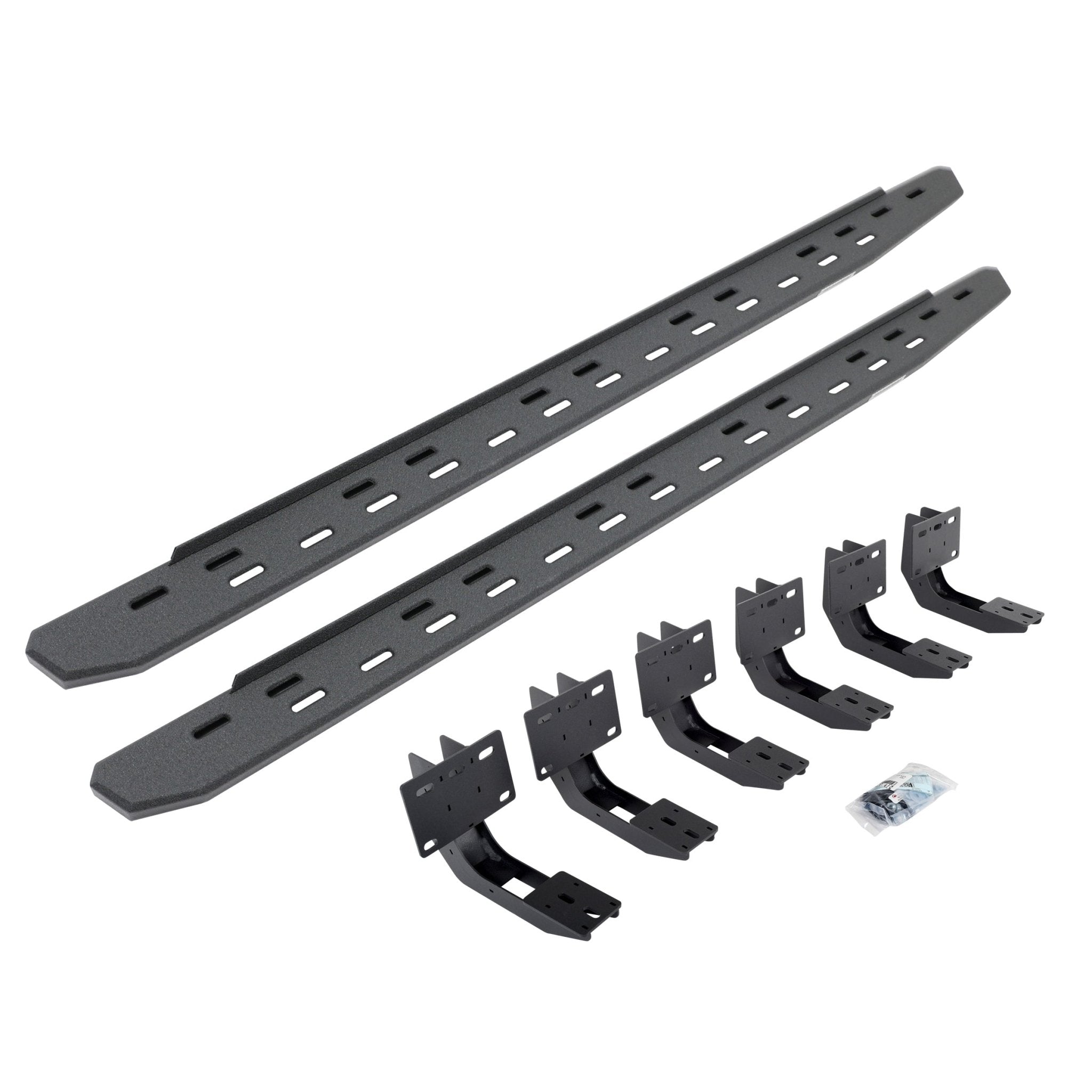 Go Rhino 69630680ST 2019 - 2024 Dodge Ram 1500 RB Series RB30 Slim Line Running Boards with Mounting Bracket Kit - Rugged Truck Gear