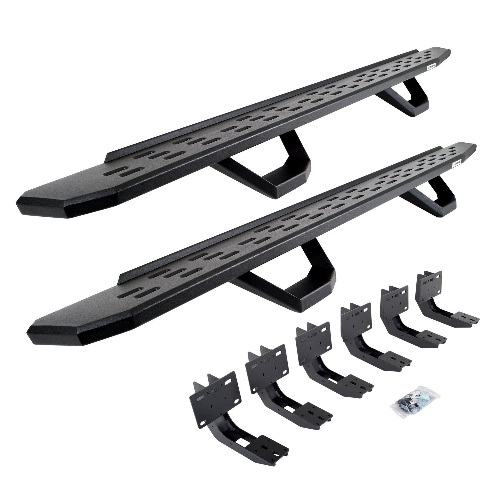 Go Rhino 6963068720PC 2019 - 2024 Dodge Ram 1500 RB Series RB30 Running Boards with Mounting Brackets, 2 Pairs Drop Steps Kit - Rugged Truck Gear