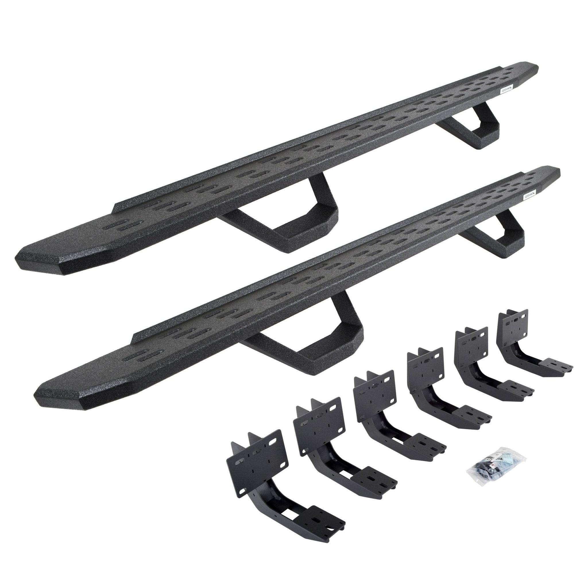 Go Rhino 6963068720T 2019 - 2024 Dodge Ram 1500 RB Series RB30 Running Boards with Mounting Brackets, 2 Pairs Drop Steps Kit - Rugged Truck Gear